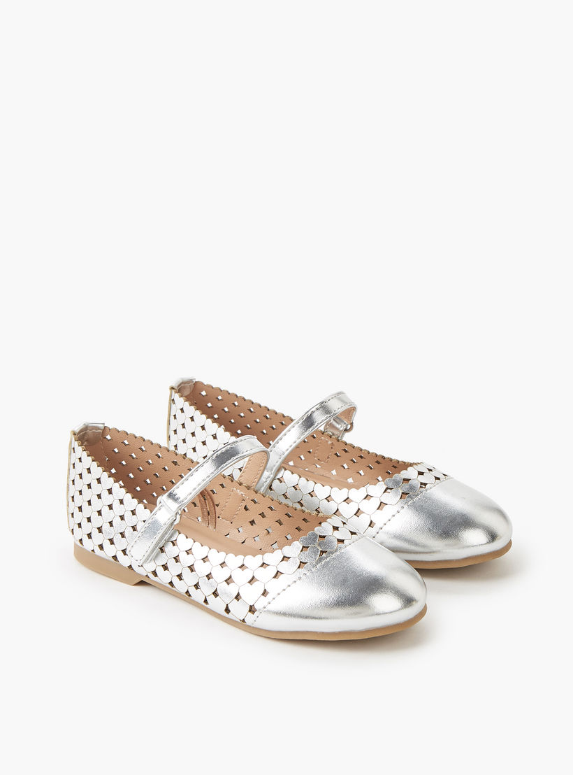 Juniors Girls Hook and Loop Ballerina Shoes-girls-shoes-maryjanes-image-1