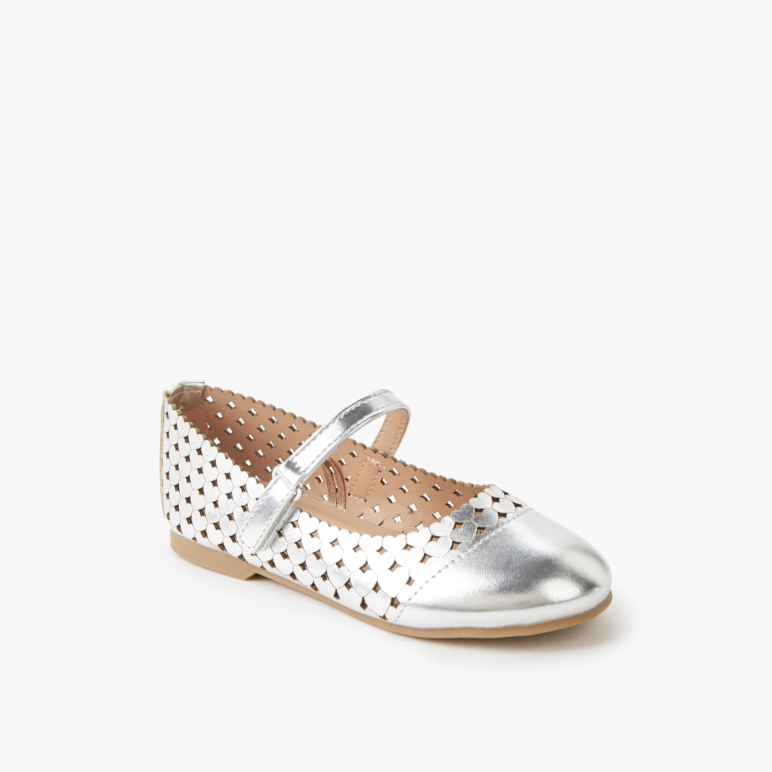 Juniors Girls Hook and Loop Ballerina Shoes-girls-shoes-maryjanes-image-2