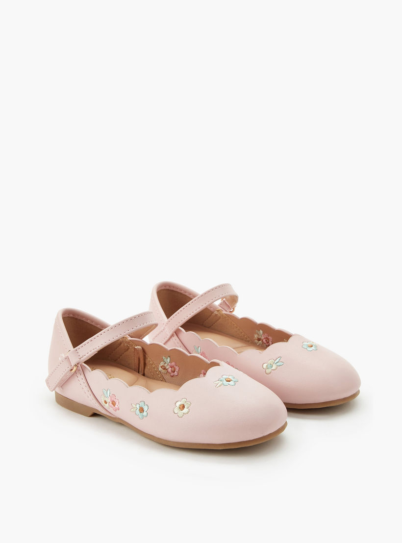 حذاء باليرينا بشريط إغلاق للبنات من جونيورز-girls-shoes-ballerinas-image-1