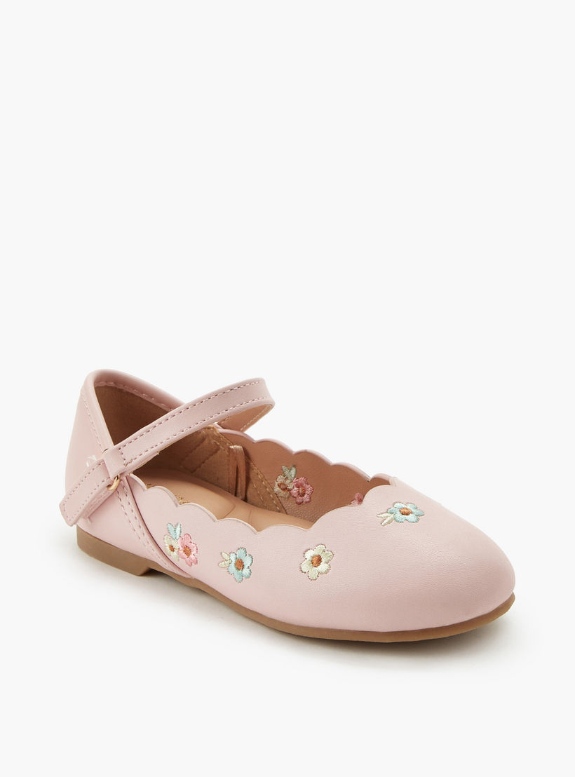 حذاء باليرينا بشريط إغلاق للبنات من جونيورز-girls-shoes-ballerinas-image-2