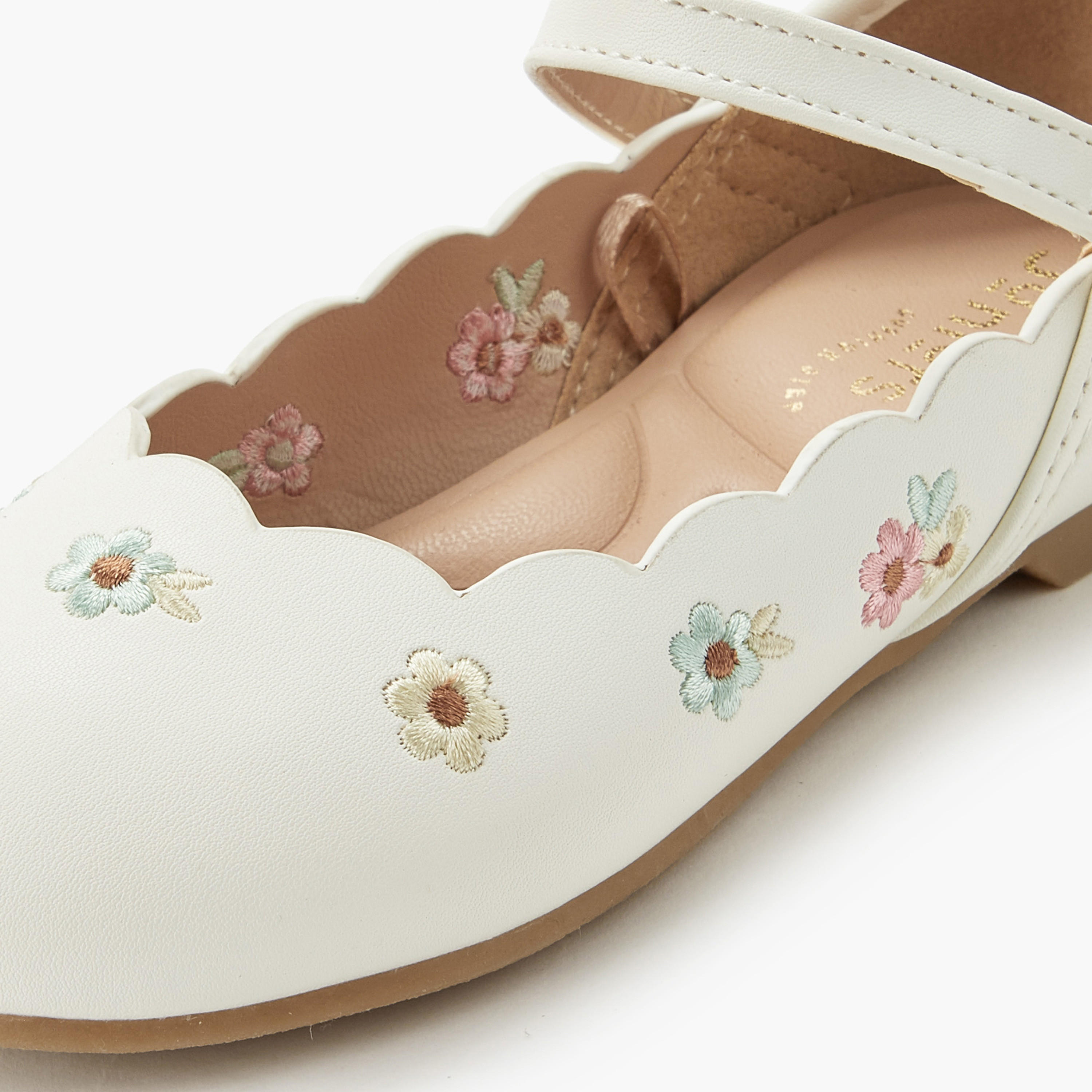حذاء باليرينا بشريط إغلاق للبنات من جونيورز-girls-shoes-ballerinas-image-5