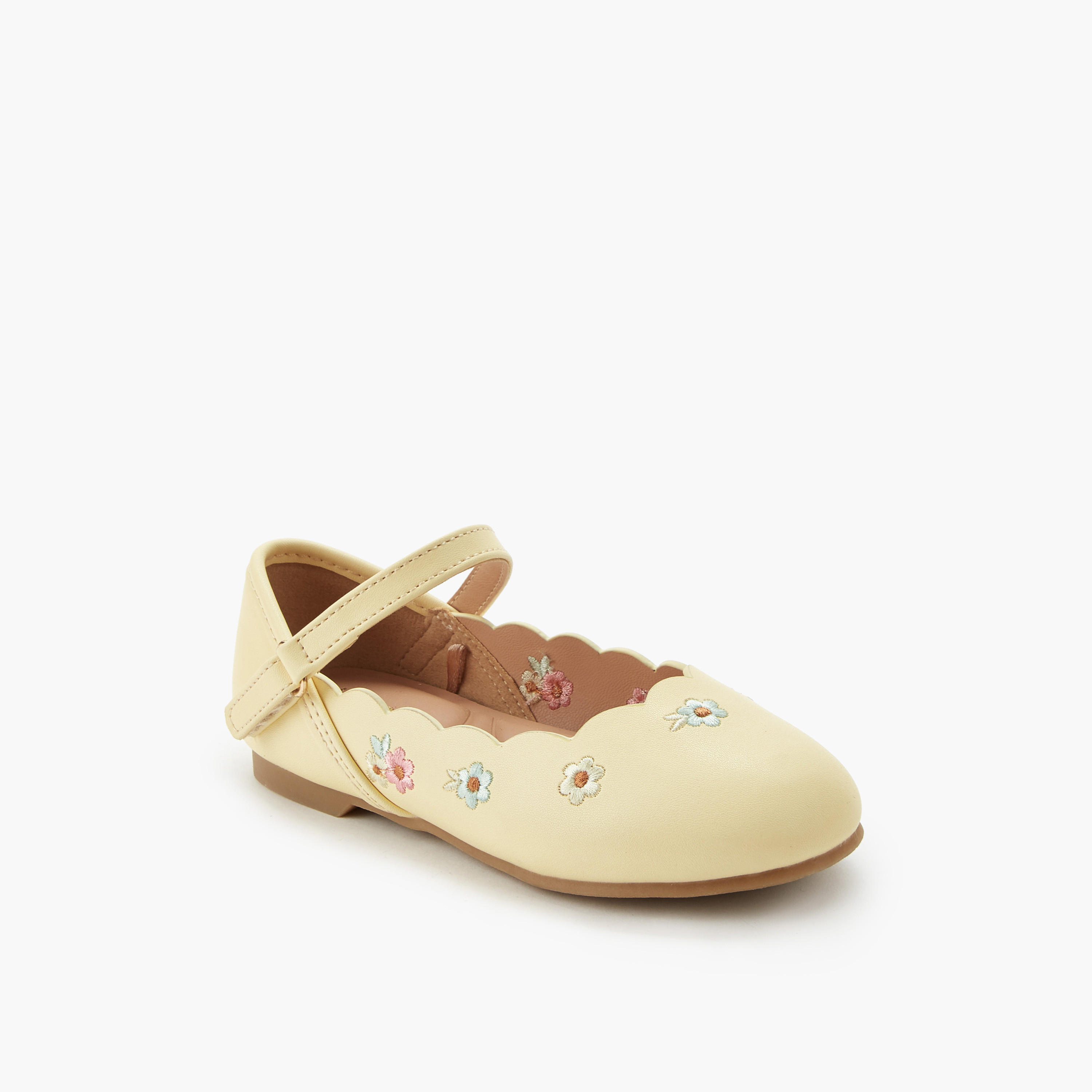 حذاء باليرينا بشريط إغلاق للبنات من جونيورز-girls-shoes-ballerinas-image-2