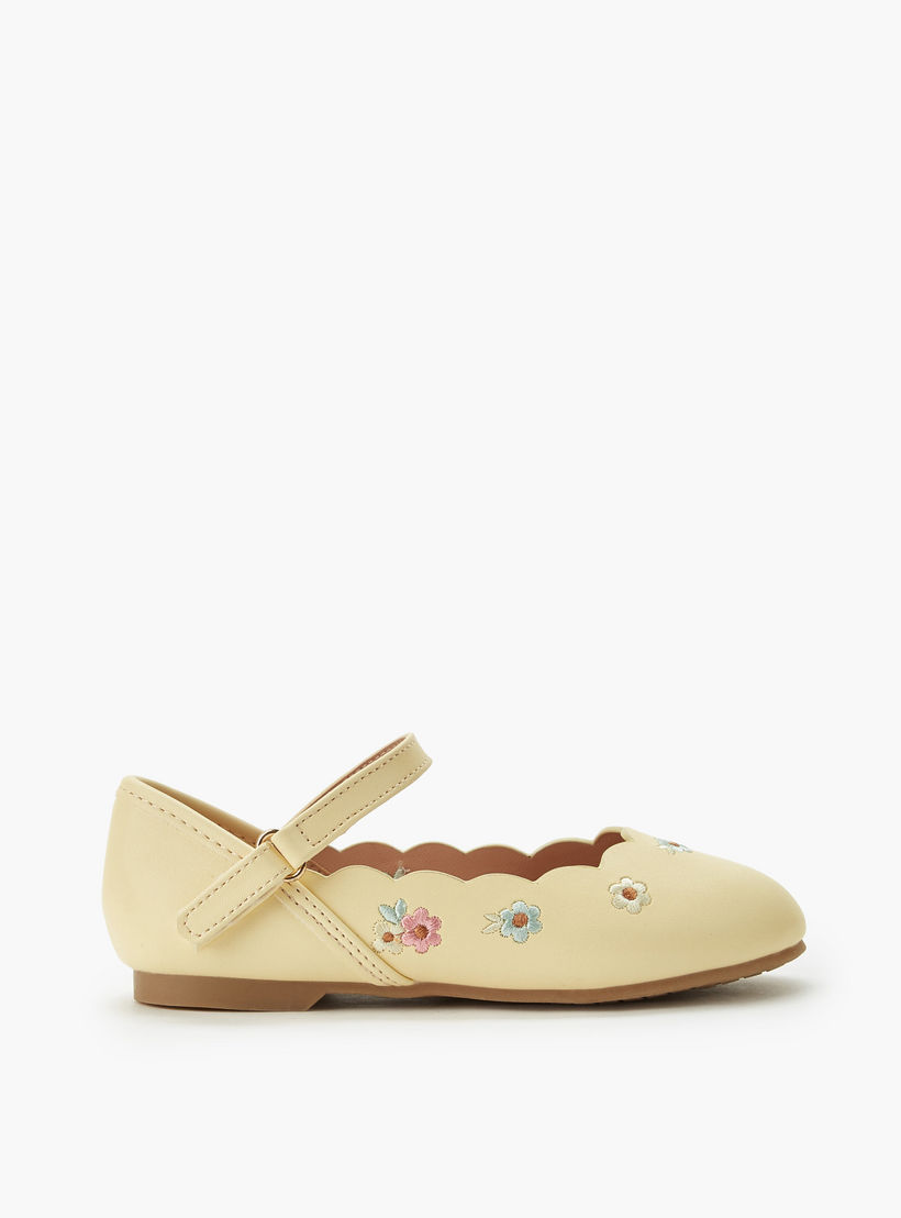 حذاء باليرينا بشريط إغلاق للبنات من جونيورز-girls-shoes-ballerinas-image-3