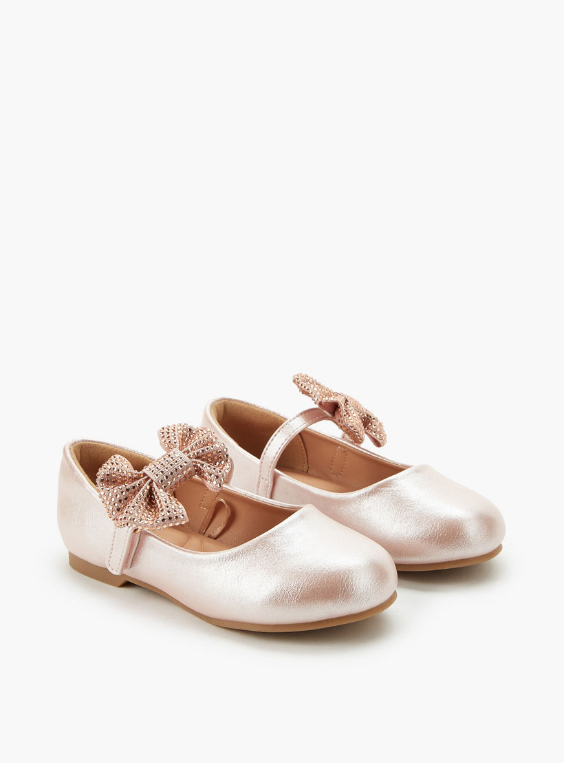 Juniors Girls Hook & Loop Ballerina Shoes-girls-shoes-maryjanes-image-1