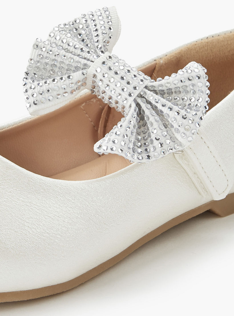 حذاء باليرينا بشريط إغلاق لاصق للبنات من جونيورز-girls-shoes-maryjanes-image-5