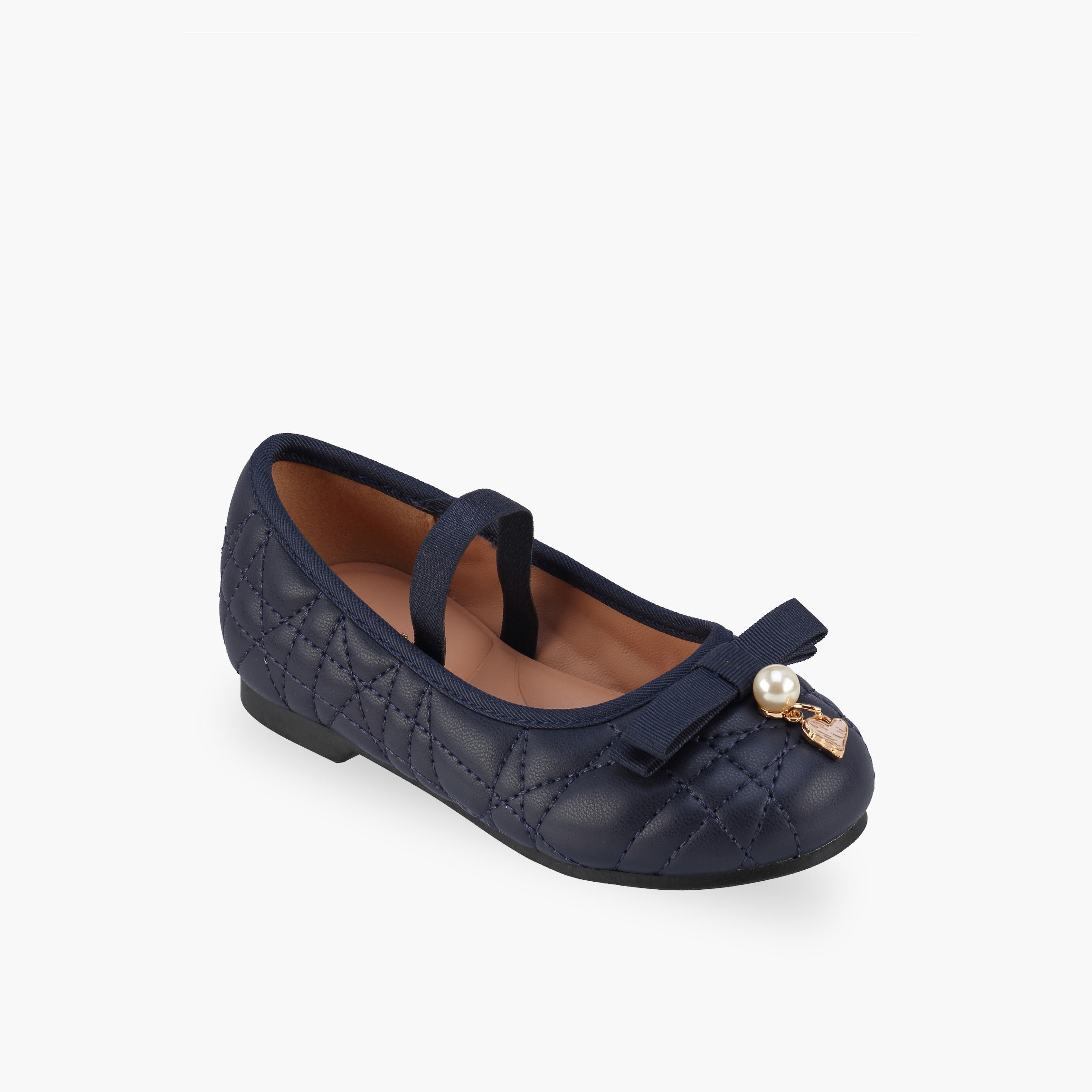حذاء باليرينا بزينة فيونكة للبنات من جونيورز-girls-shoes-ballerinas-image-2
