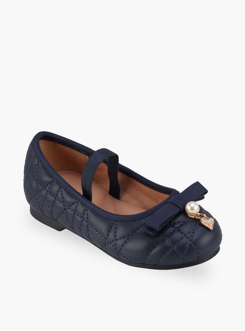حذاء باليرينا بزينة فيونكة للبنات من جونيورز-girls-shoes-ballerinas-image-2