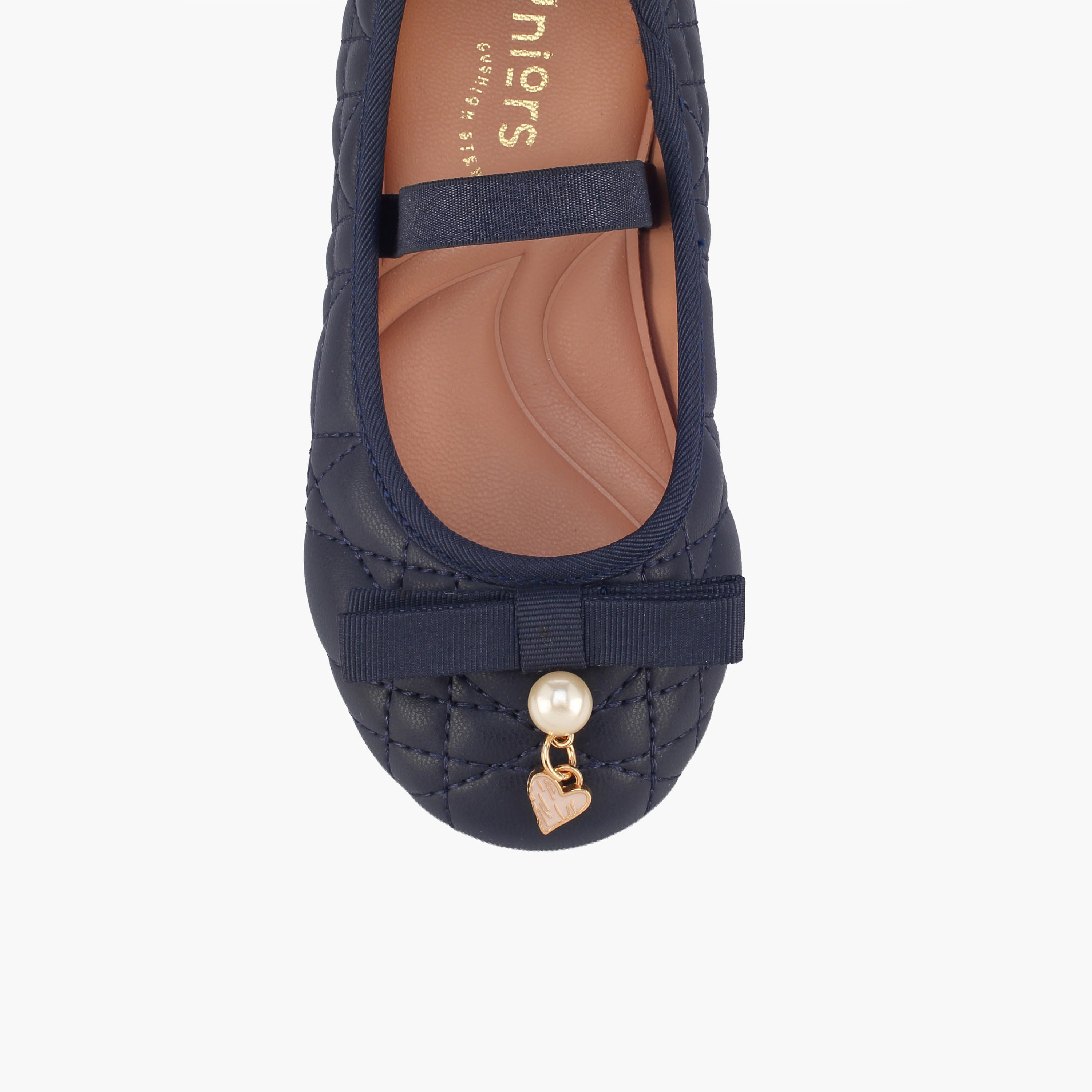 حذاء باليرينا بزينة فيونكة للبنات من جونيورز-girls-shoes-ballerinas-image-4