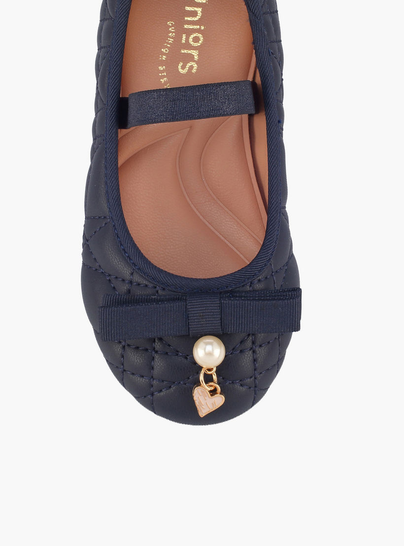 حذاء باليرينا بزينة فيونكة للبنات من جونيورز-girls-shoes-ballerinas-image-4