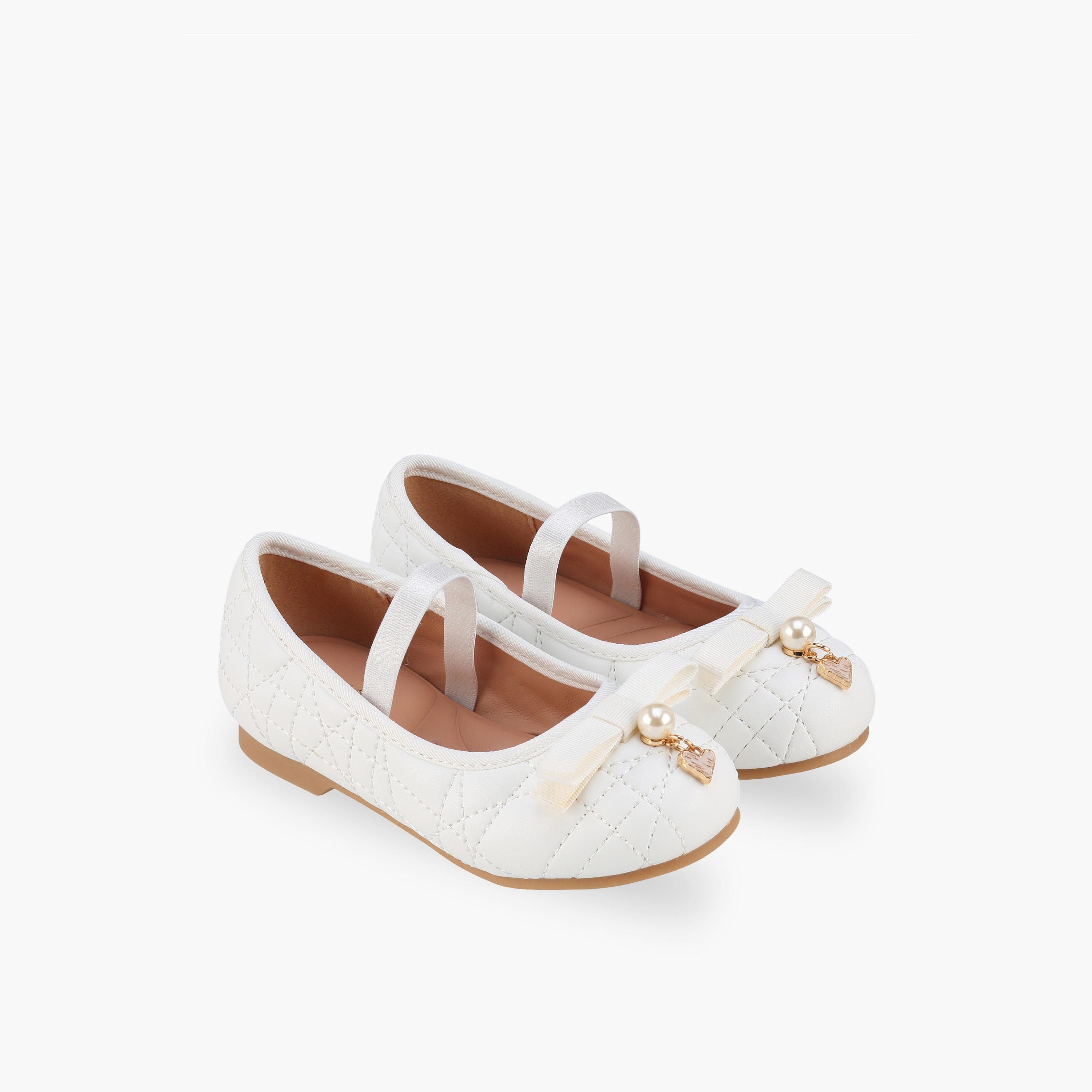 Juniors Girls Bow Embellished Ballerina Shoes-girls-shoes-ballerinas-image-1