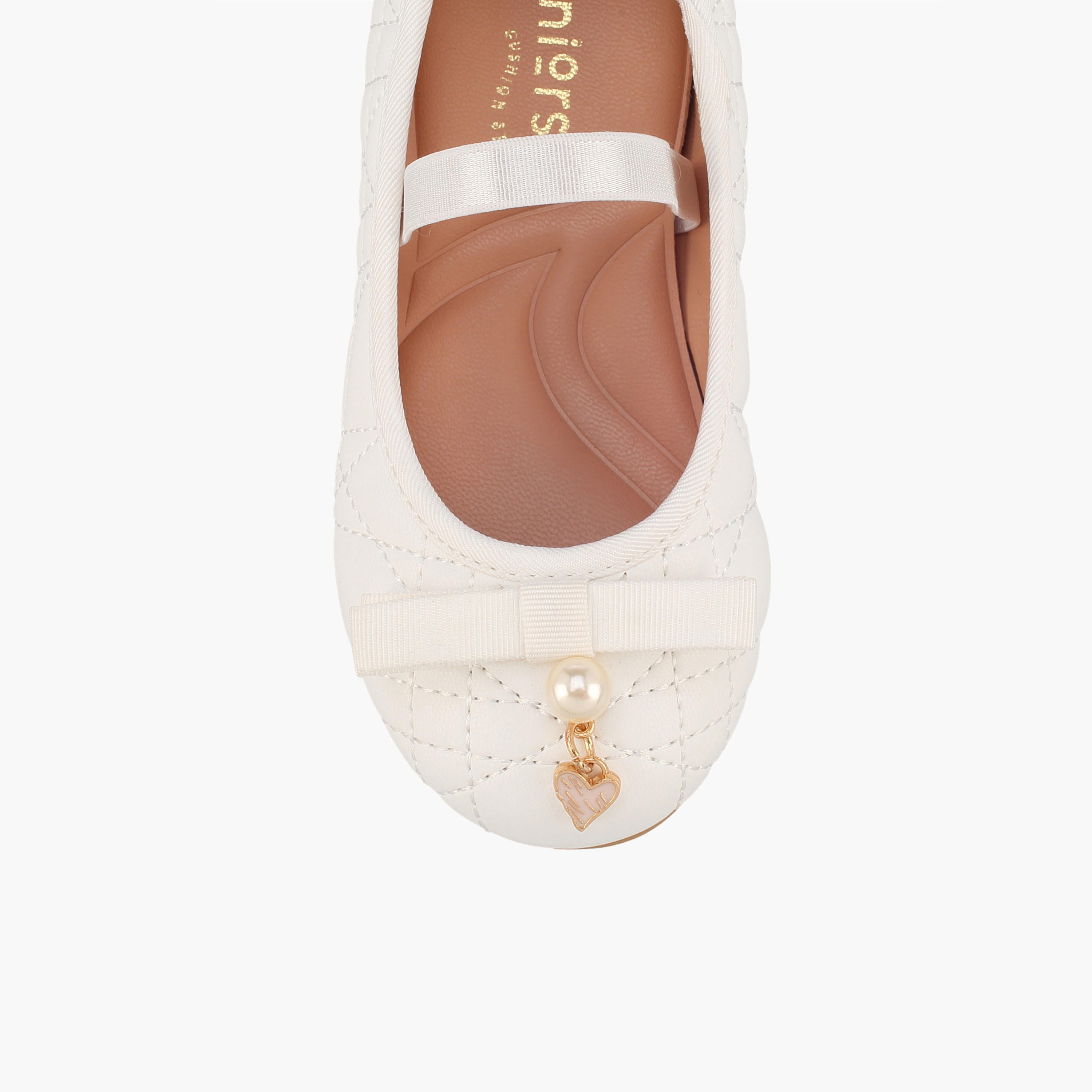 Juniors Girls Bow Embellished Ballerina Shoes-girls-shoes-ballerinas-image-4