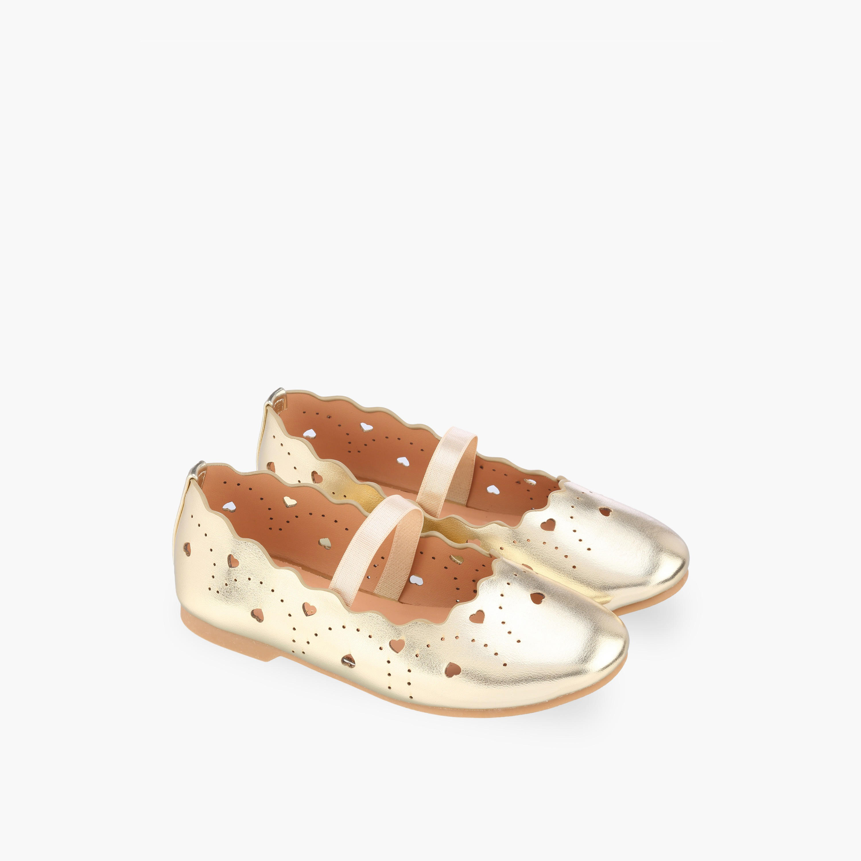 Juniors Girls Elastic Strap Ballerina Shoes-girls-shoes-ballerinas-image-1