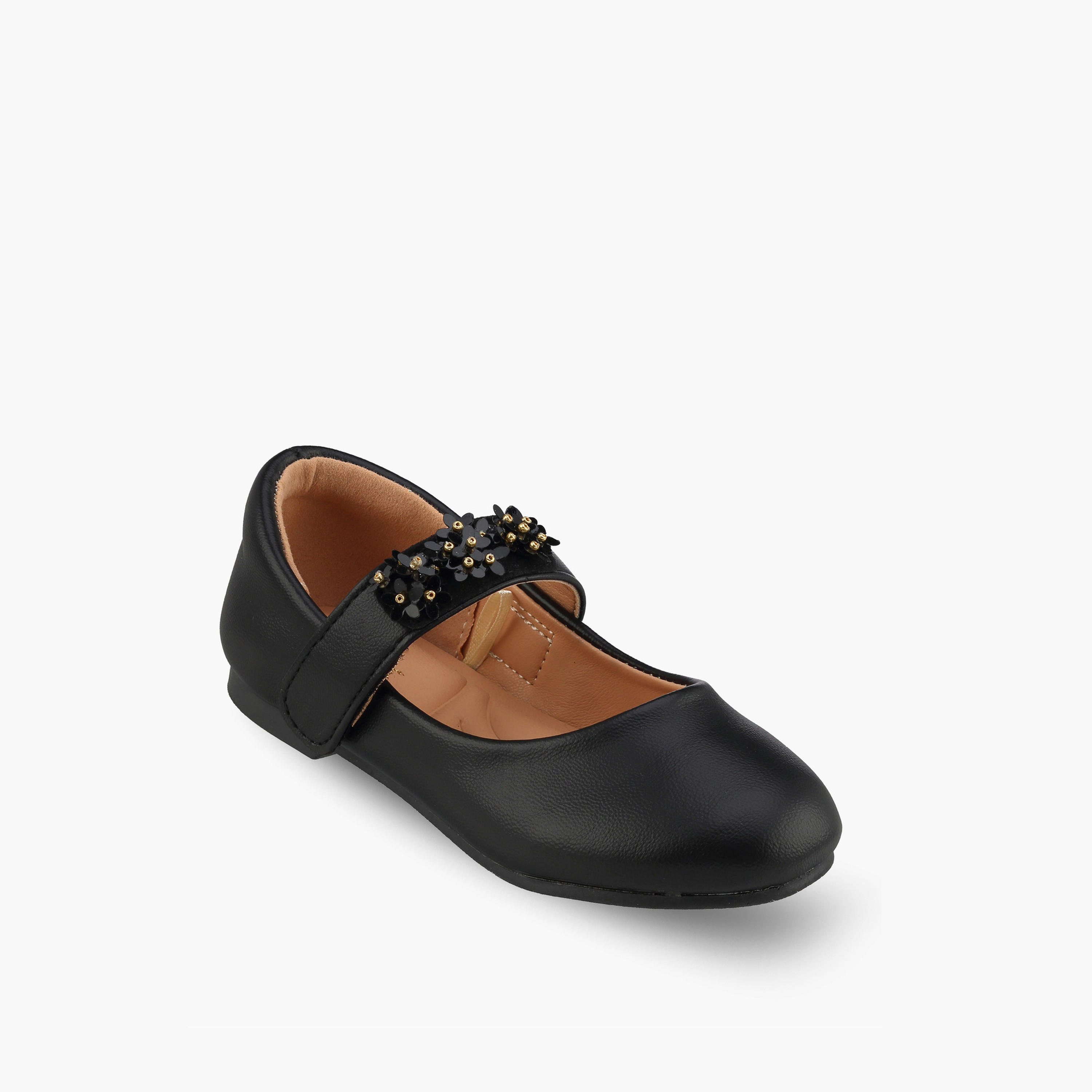 حذاء ماري جين مزين بالأزهار للبنات من جونيورز-girls-shoes-maryjanes-image-2