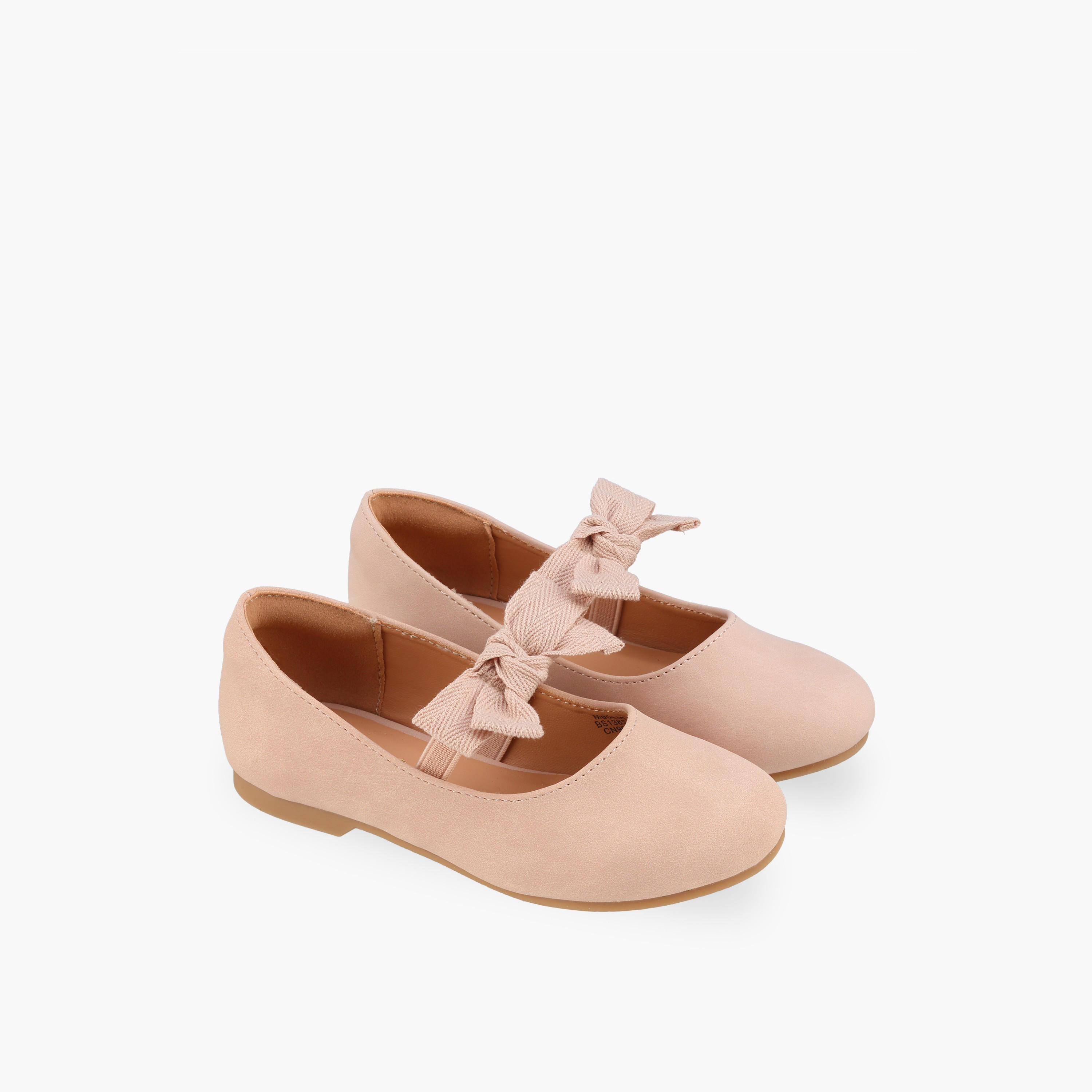 Juniors Girls Elastic Strap Ballerina Shoes-girls-shoes-ballerinas-image-1