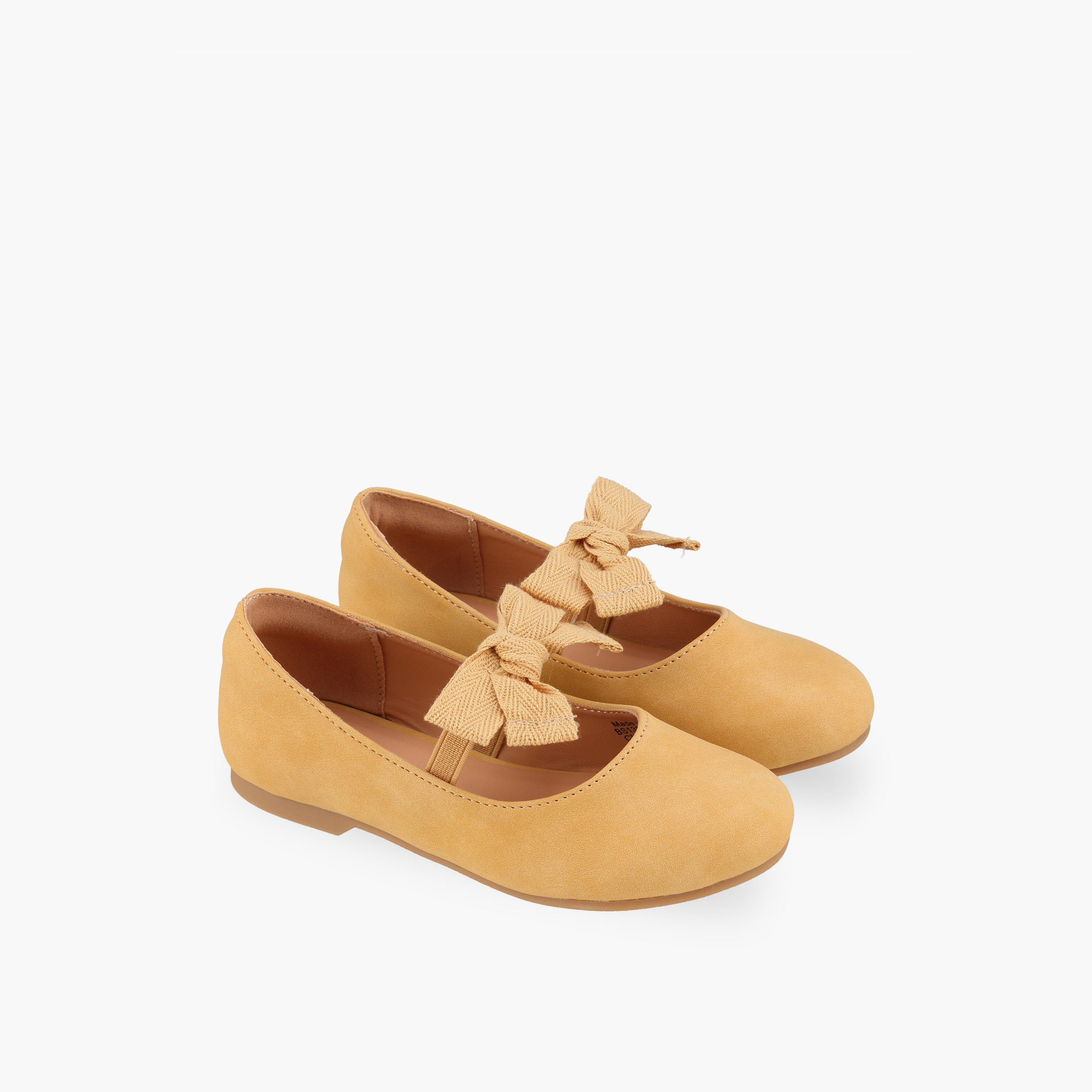 Juniors Girls Elastic Strap Ballerina Shoes-girls-shoes-ballerinas-image-1