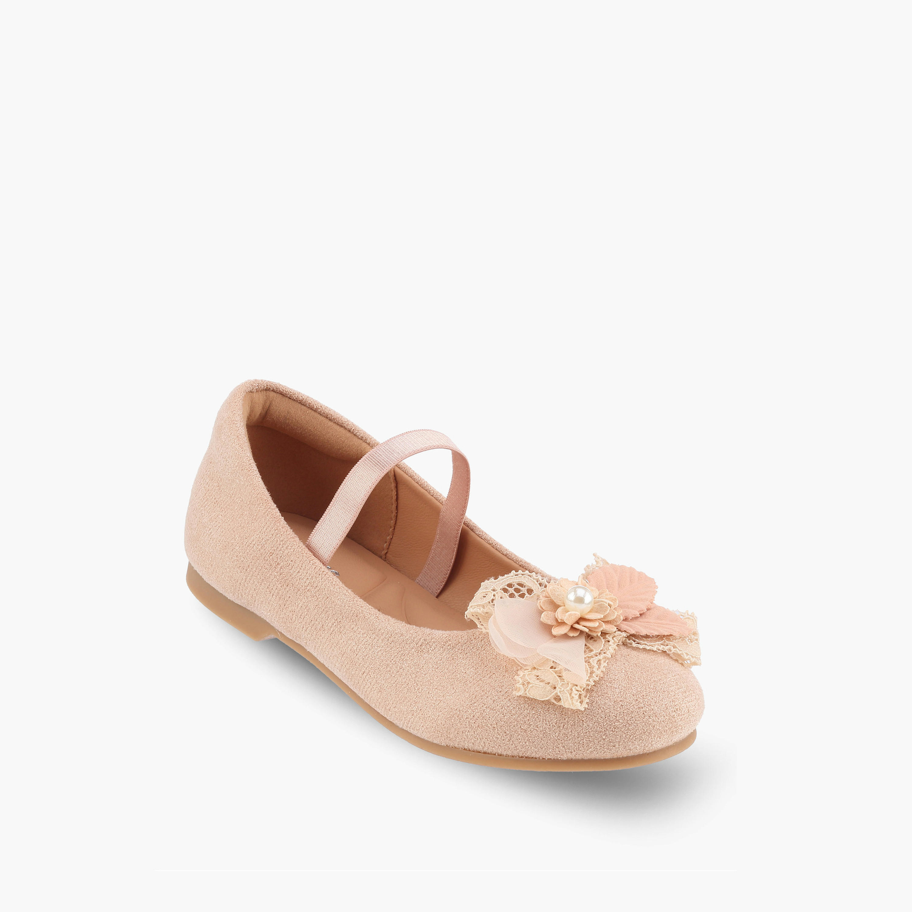 حذاء باليرينا مزين بالأزهار للبنات من جونيورز-girls-shoes-ballerinas-image-2