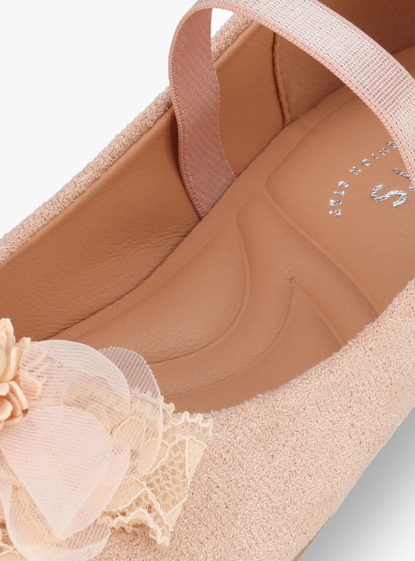 حذاء باليرينا مزين بالأزهار للبنات من جونيورز-girls-shoes-ballerinas-image-6