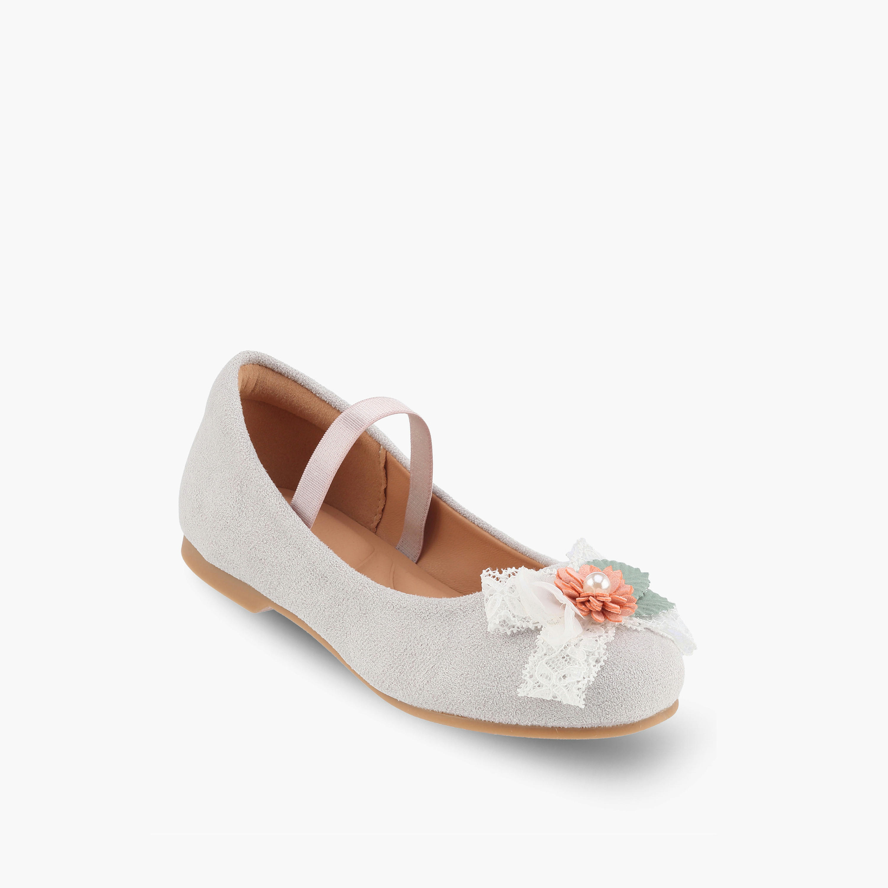 حذاء باليرينا مزين بالأزهار للبنات من جونيورز-girls-shoes-ballerinas-image-2