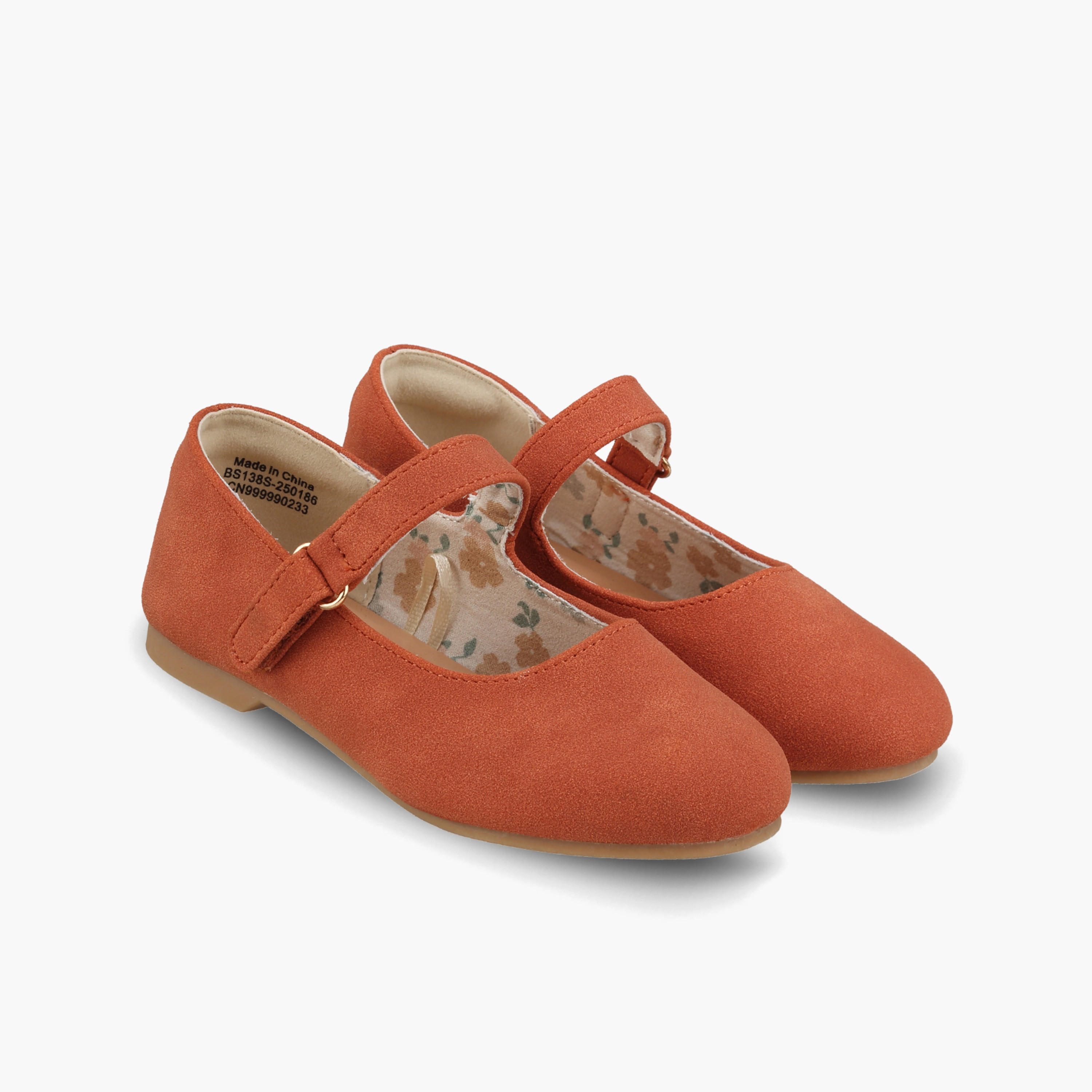 حذاء ماري جين بارز الملمس للفتيات من جونيورز-girls-shoes-ballerinas-image-1