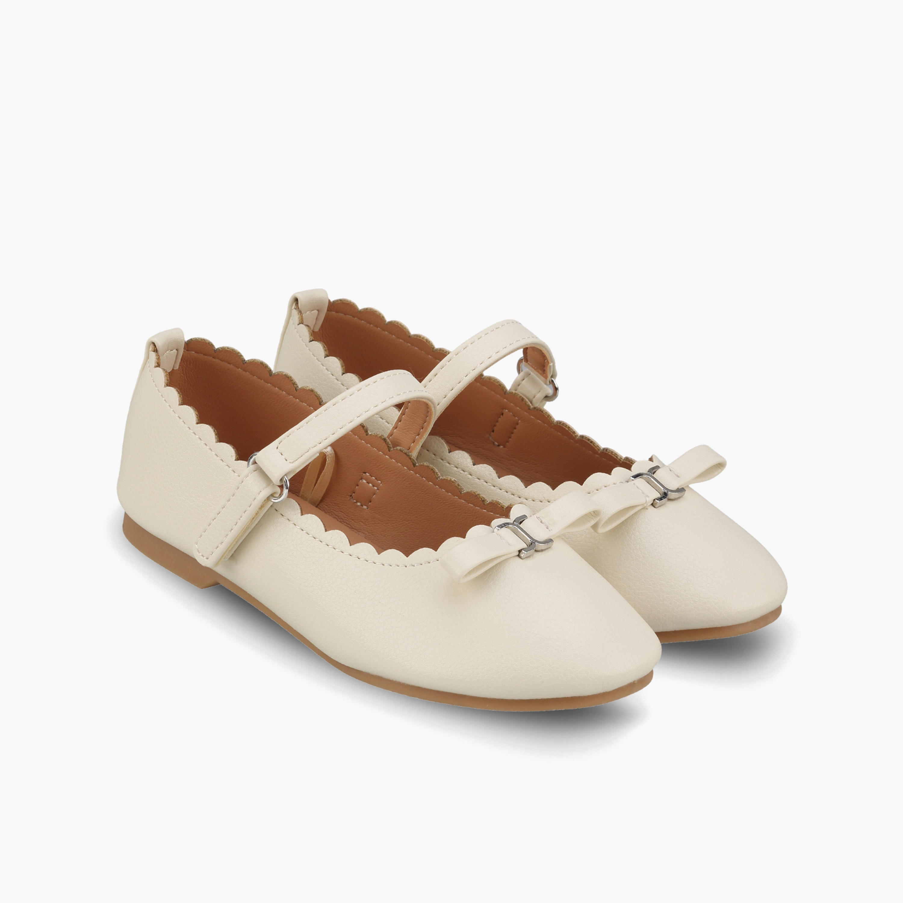 حذاء ماري جين للفتيات مزين بفيونكة من جونيورز-girls-shoes-ballerinas-image-1