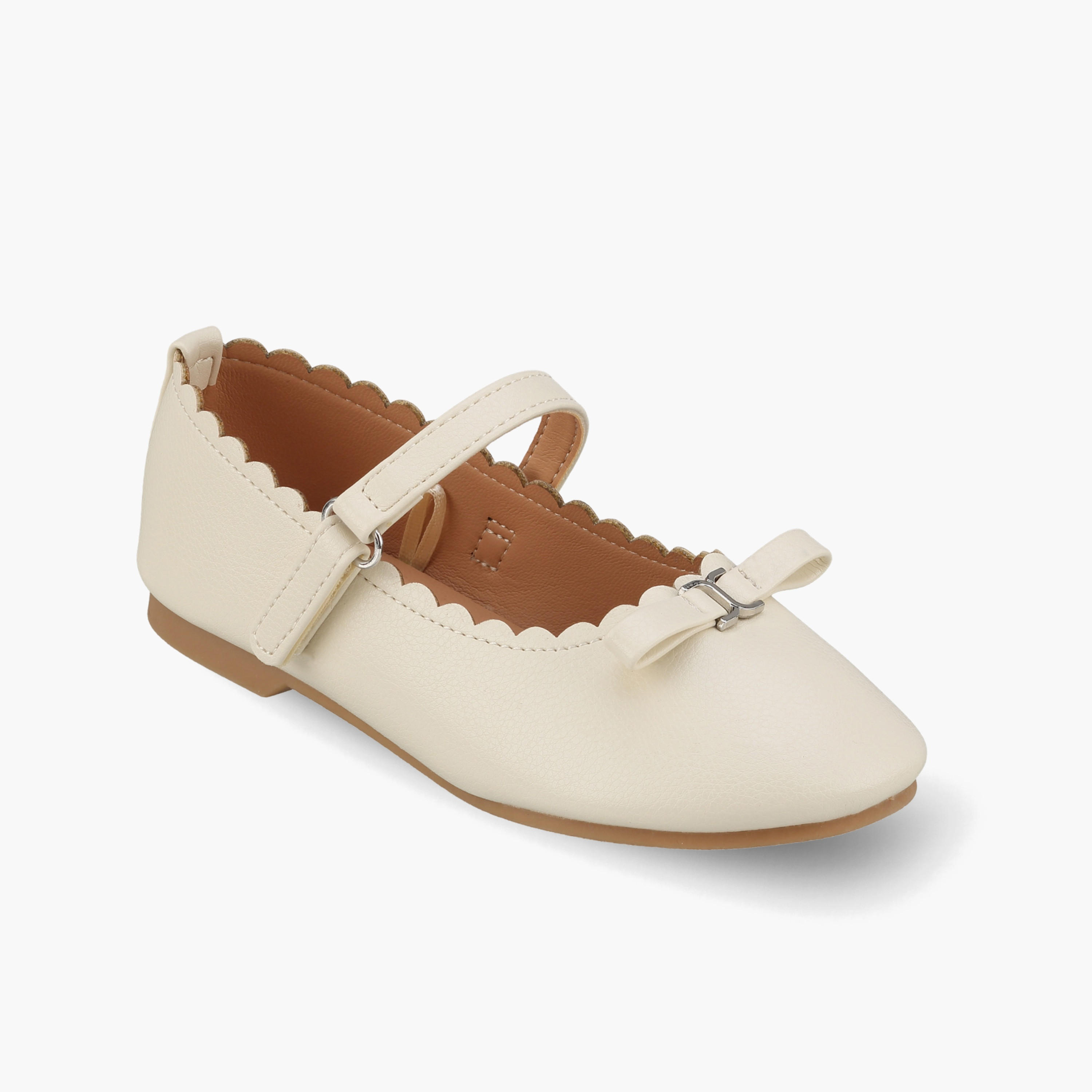 حذاء ماري جين للفتيات مزين بفيونكة من جونيورز-girls-shoes-ballerinas-image-2