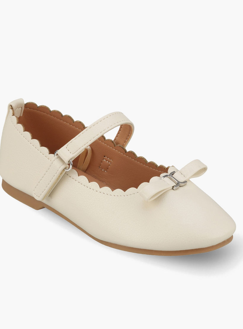 حذاء ماري جين للفتيات مزين بفيونكة من جونيورز-girls-shoes-ballerinas-image-2