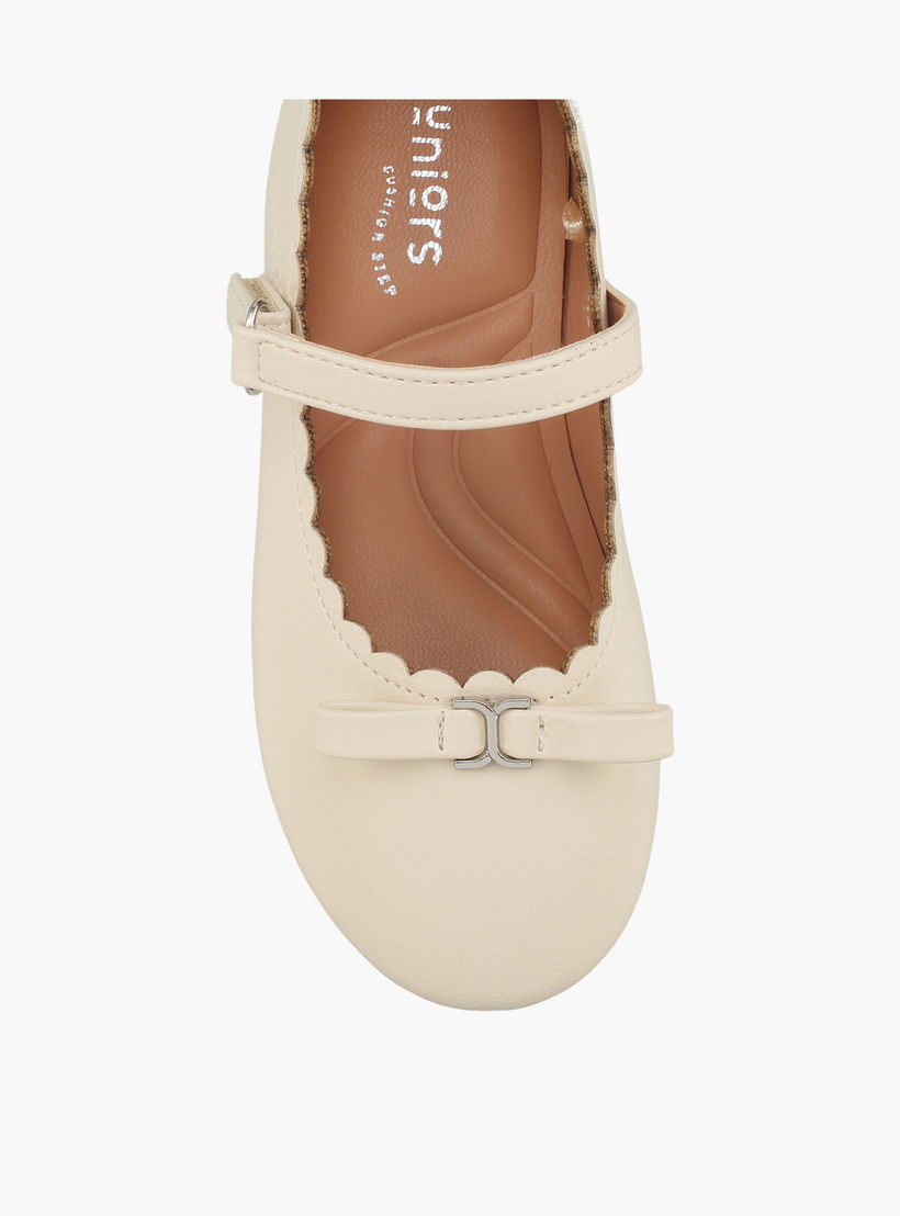 حذاء ماري جين للفتيات مزين بفيونكة من جونيورز-girls-shoes-ballerinas-image-4
