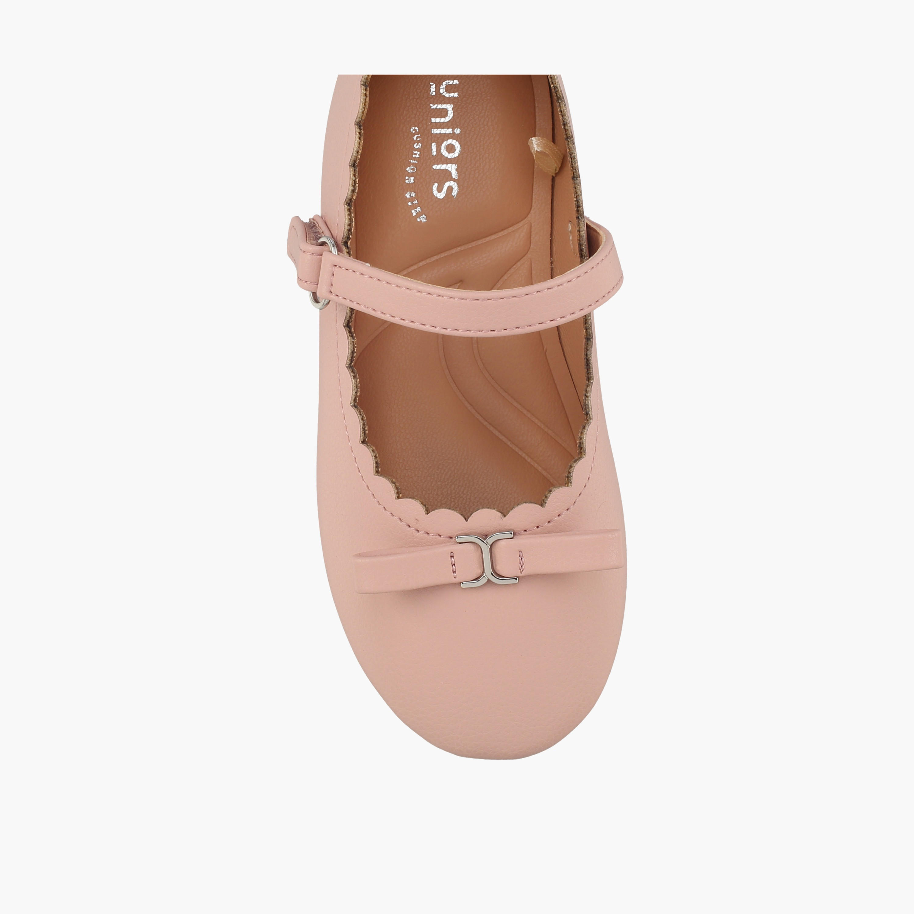 حذاء ماري جين للفتيات مزين بفيونكة من جونيورز-girls-shoes-ballerinas-image-4