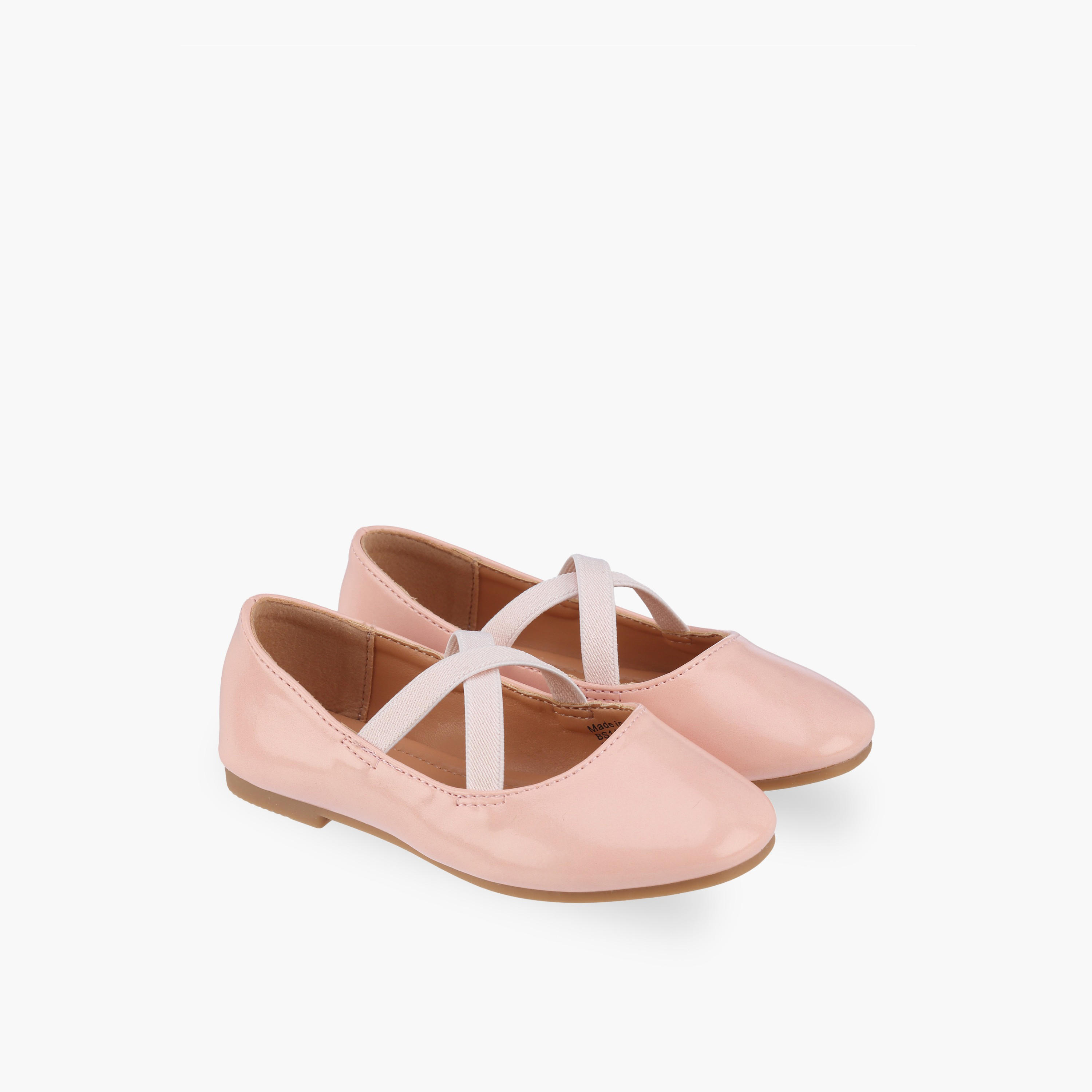 حذاء باليرينا بحزام متقاطع للبنات من فلورا بيلا-girls-shoes-ballerinas-image-1
