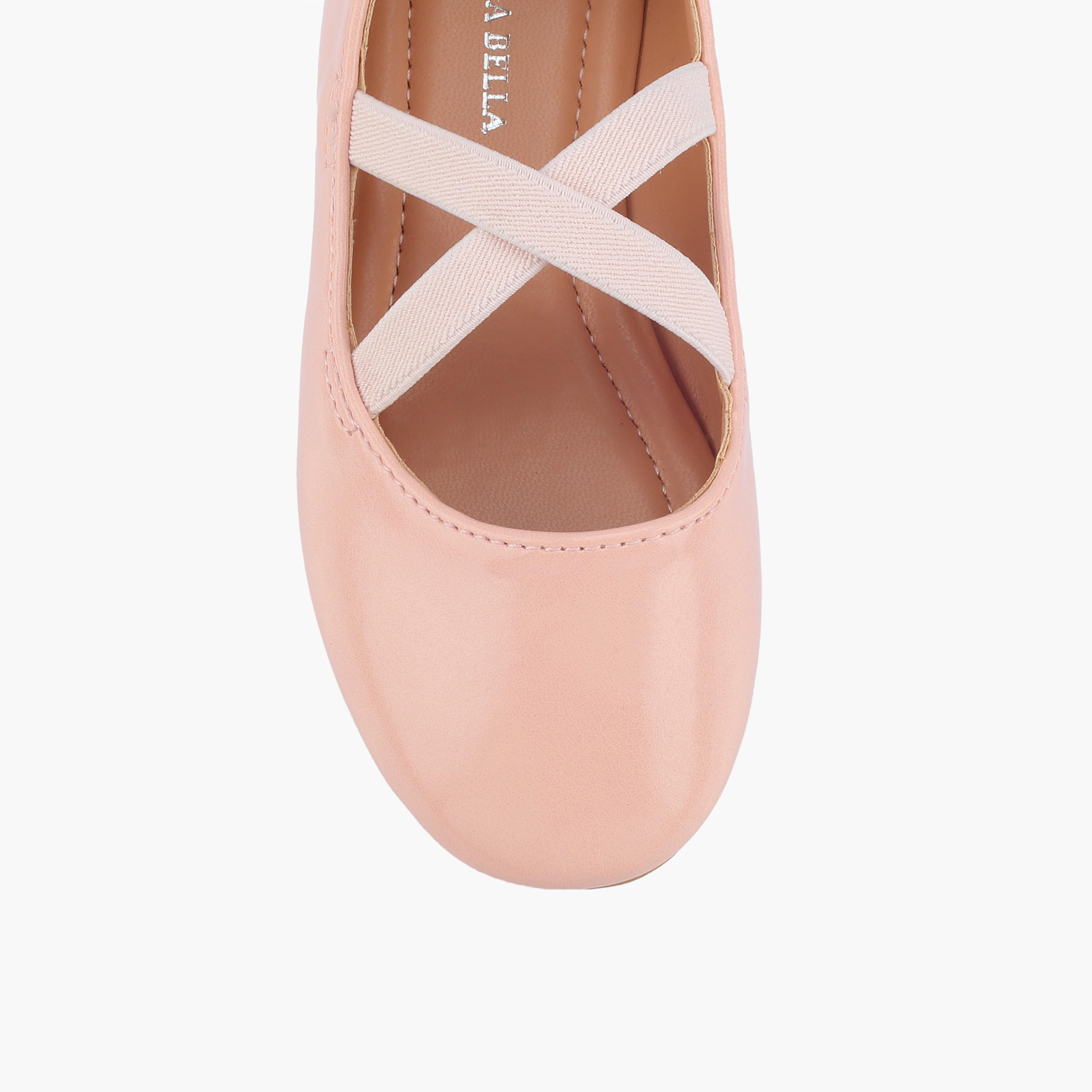 حذاء باليرينا بحزام متقاطع للبنات من فلورا بيلا-girls-shoes-ballerinas-image-4