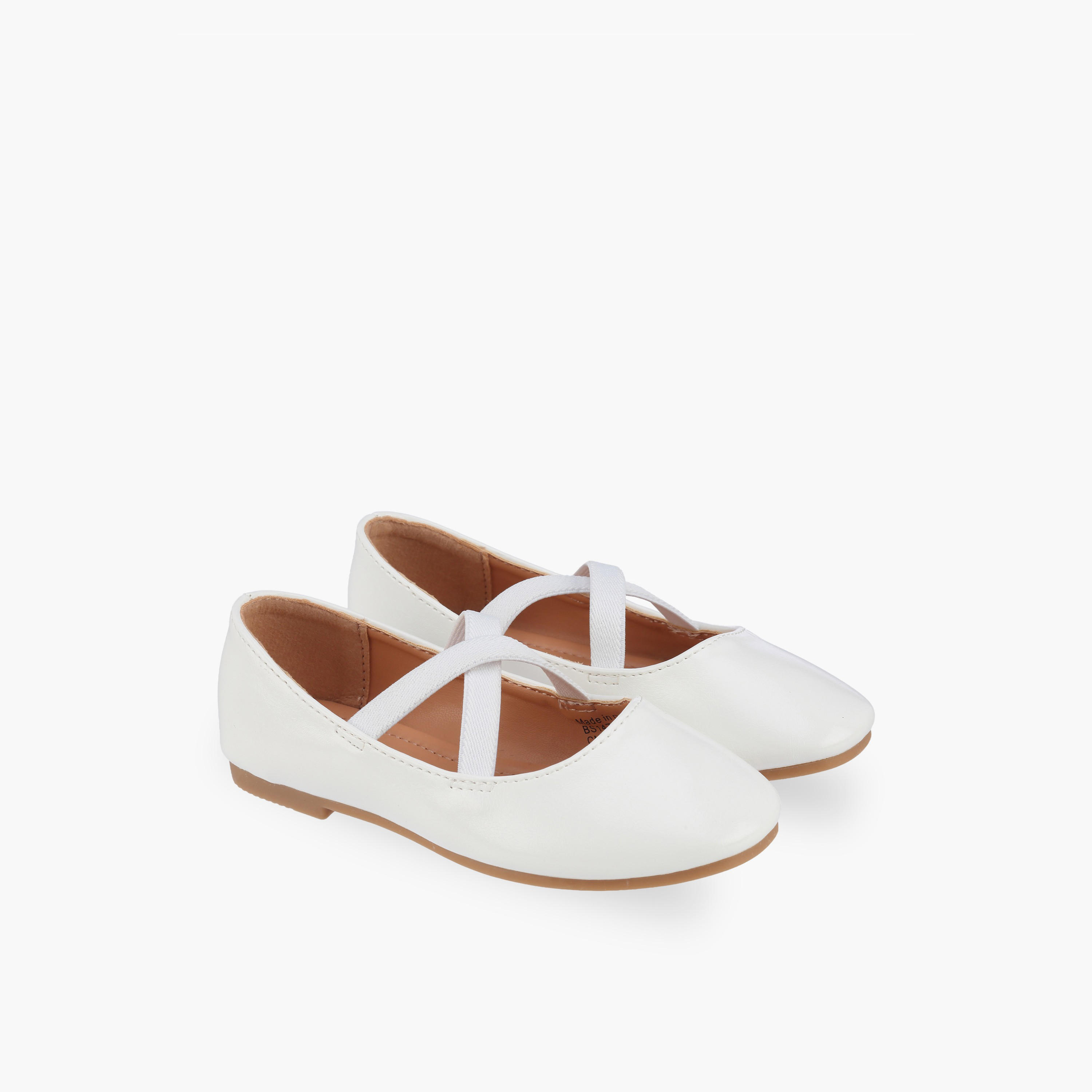 حذاء باليرينا بحزام متقاطع للبنات من فلورا بيلا-girls-shoes-ballerinas-image-1