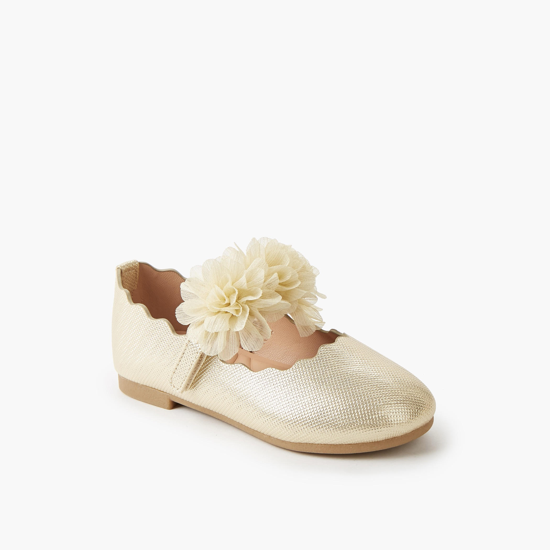 Juniors Girls Hook and Loop Ballerina Shoes-girls-shoes-maryjanes-image-2
