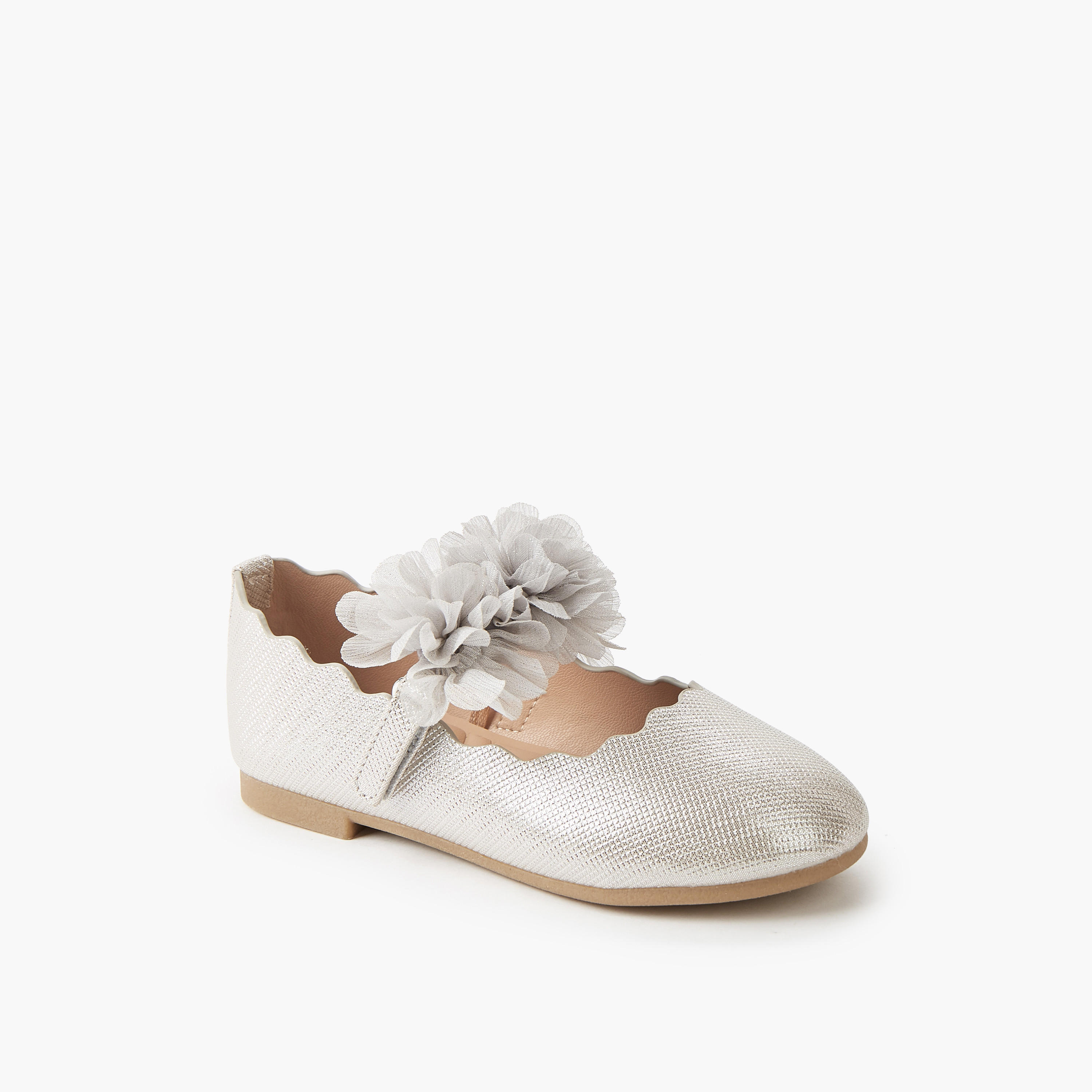 Juniors Girls Hook and Loop Ballerina Shoes-girls-shoes-maryjanes-image-2