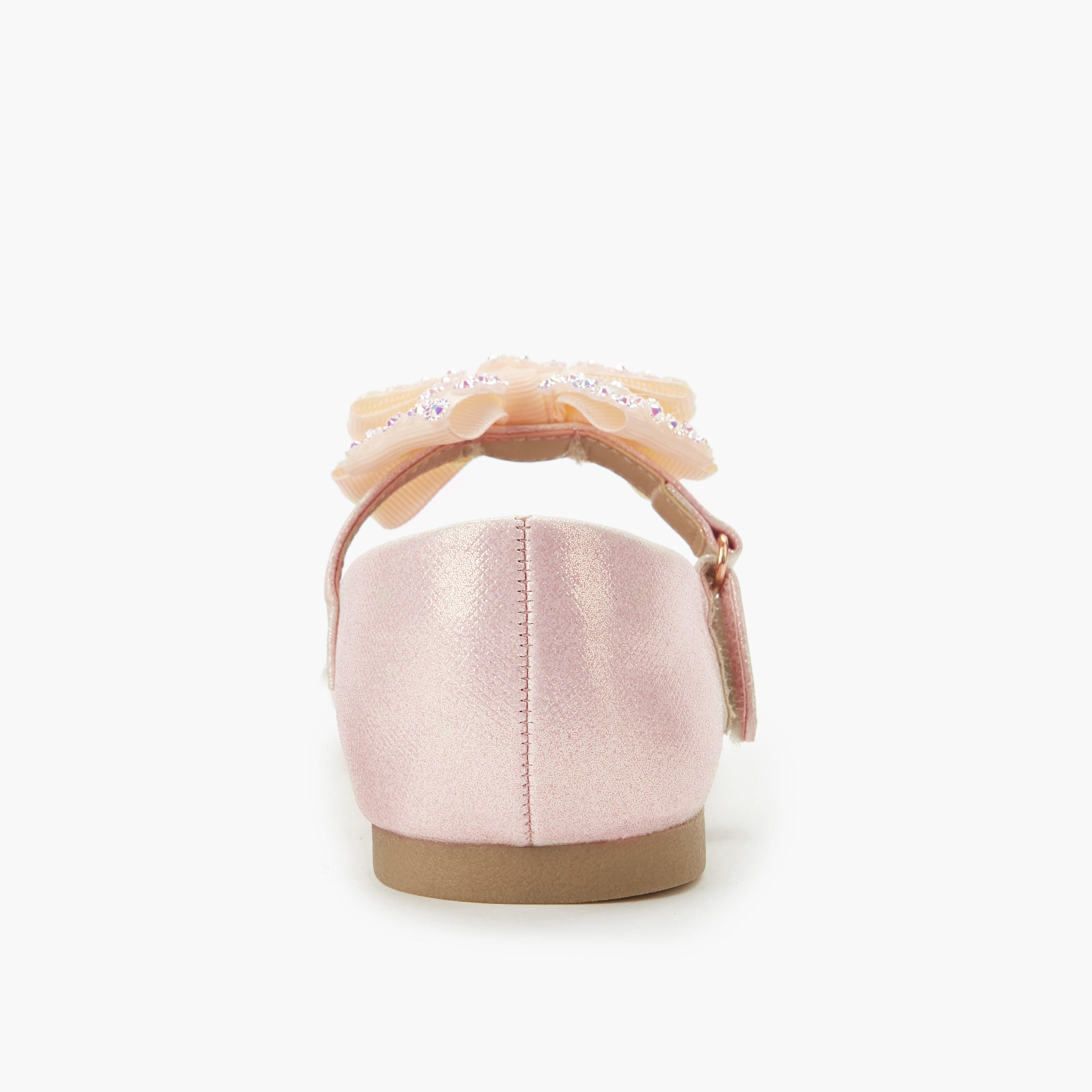 Juniors Girls Hook and Loop Ballerina Shoes-girls-shoes-maryjanes-image-4