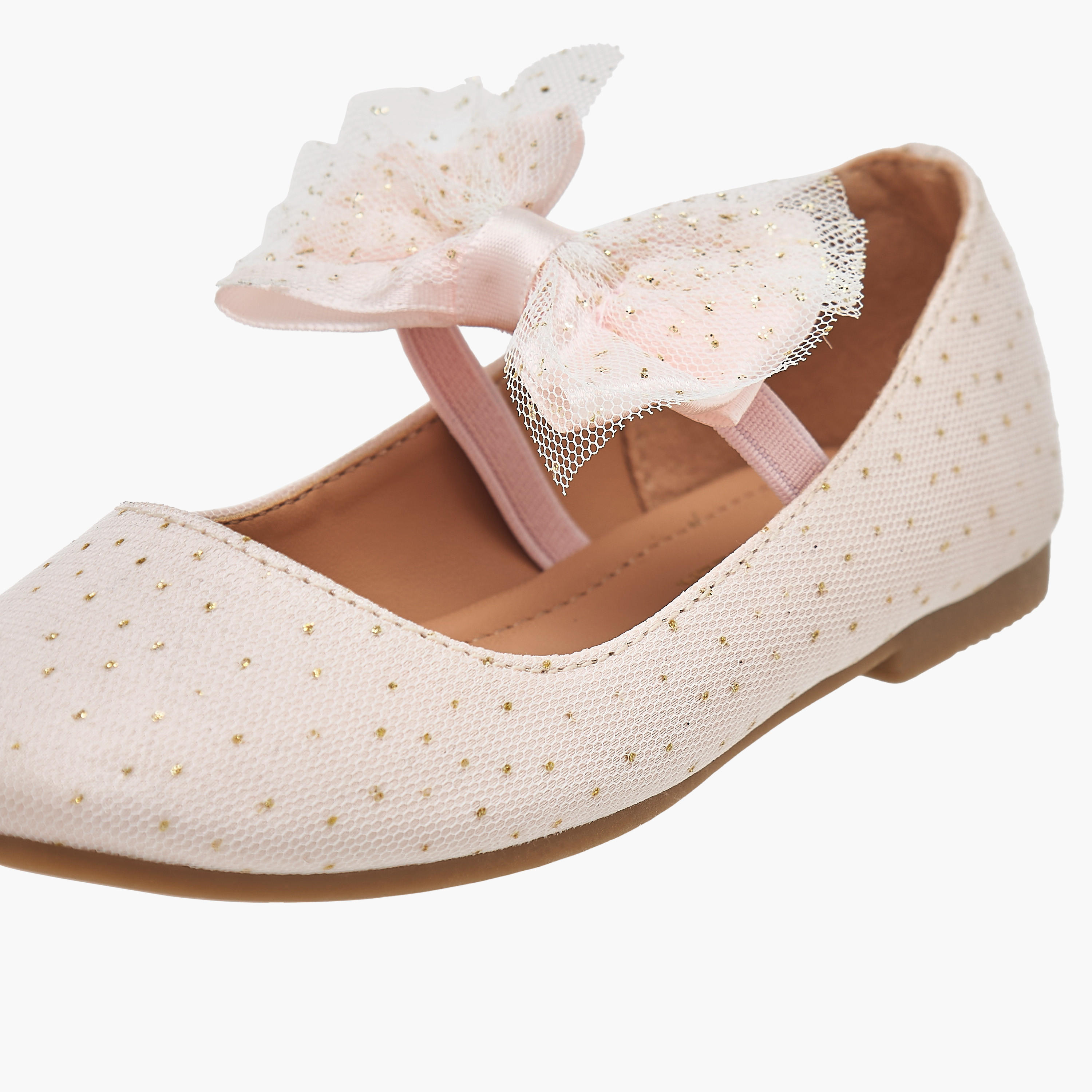 حذاء باليرينا بارز الملمس بحزام إغلاق مطاطي من فلورا بيلا-girls-shoes-ballerinas-image-6