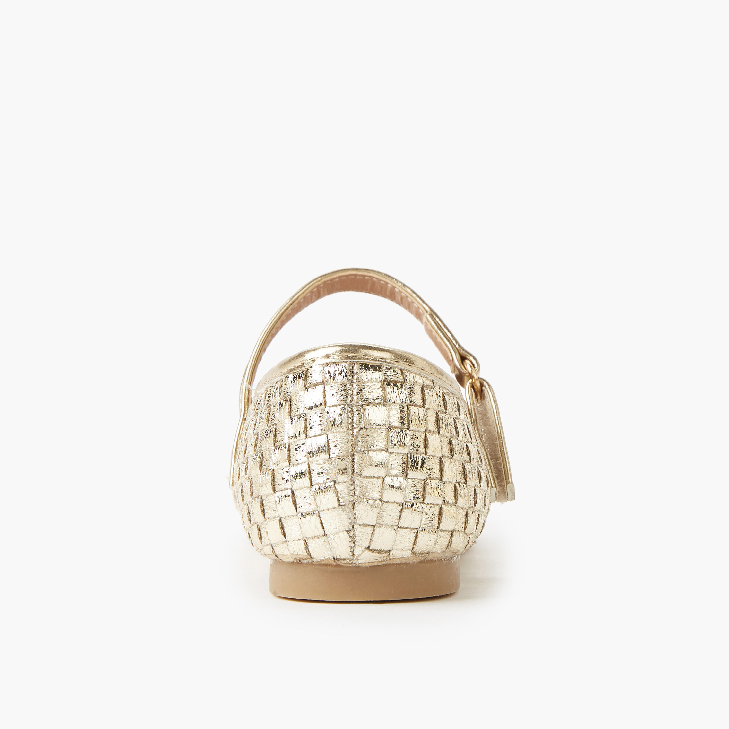 حذاء باليرينا بشريط إغلاق لاصق للبنات من جونيورز-girls-shoes-maryjanes-image-4