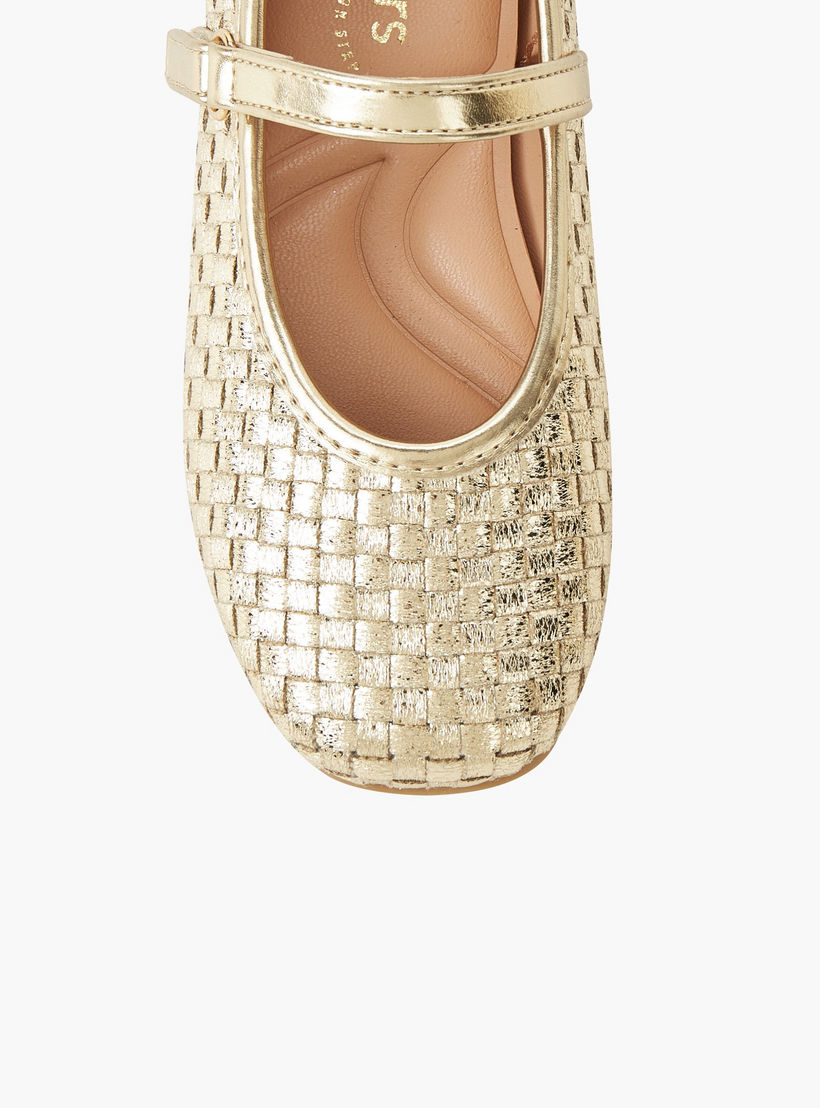 حذاء باليرينا بشريط إغلاق لاصق للبنات من جونيورز-girls-shoes-maryjanes-image-5