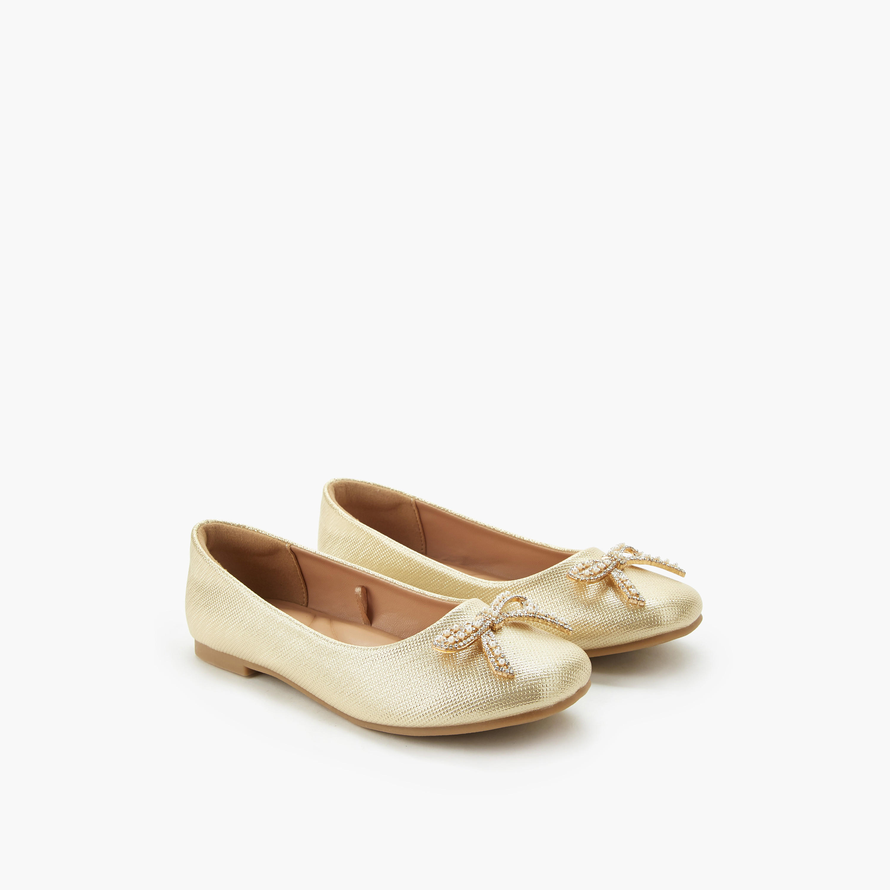 حذاء باليرينا مزين بفيونكة للبنات من سيليست-girls-shoes-ballerinas-image-1