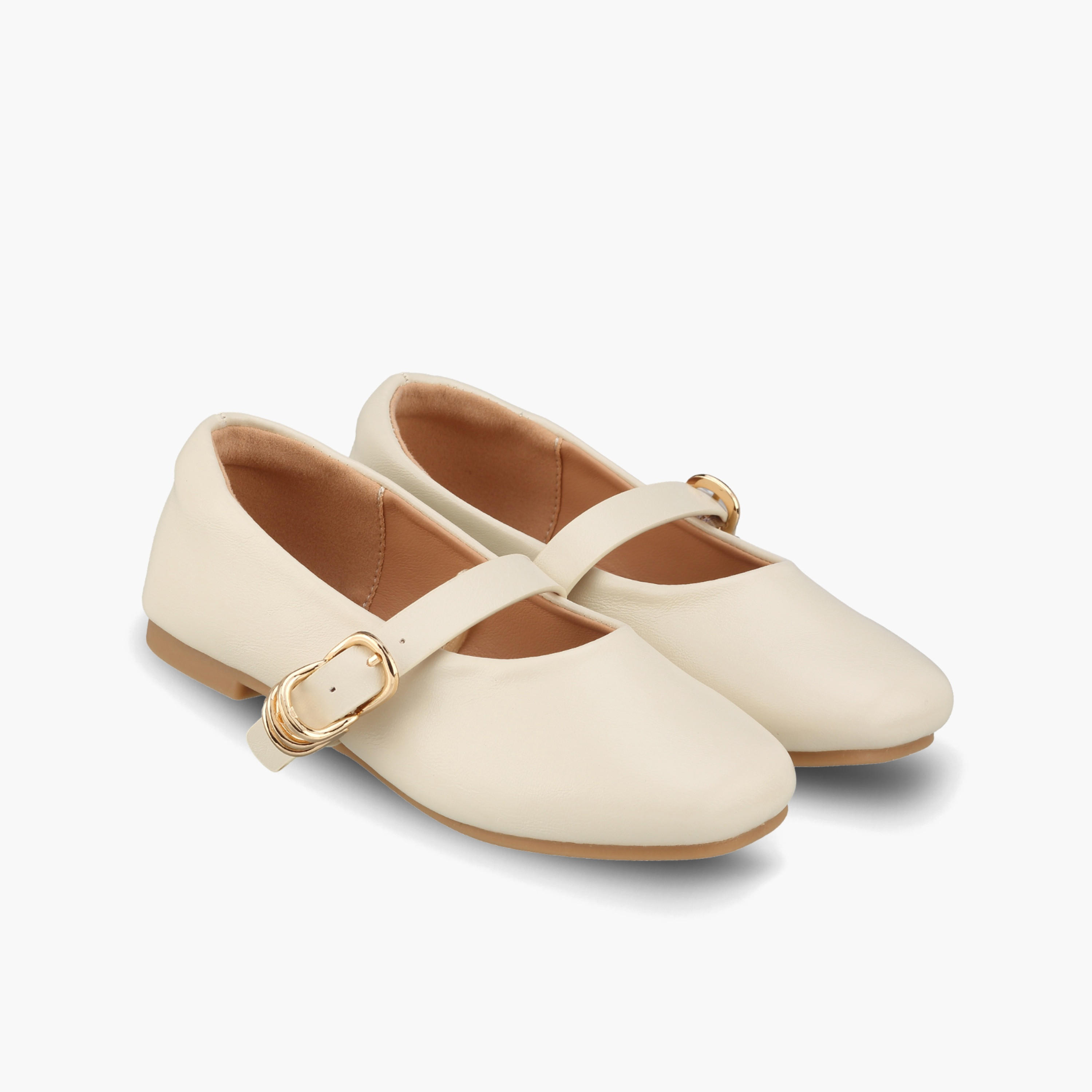 حذاء ماري جين بارز الملمس للفتيات من جونيورز-girls-shoes-ballerinas-image-1
