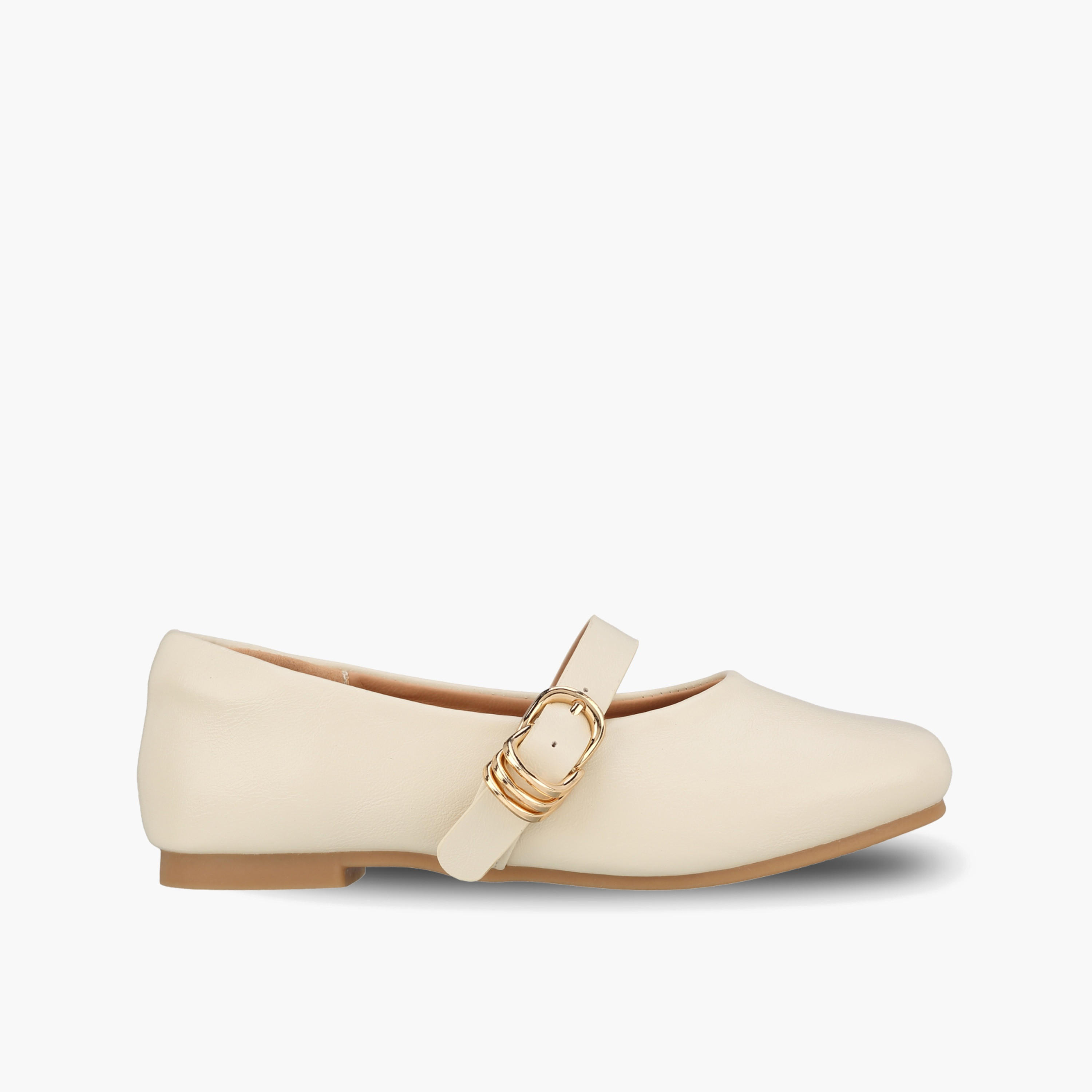 حذاء ماري جين بارز الملمس للفتيات من جونيورز-girls-shoes-ballerinas-image-3