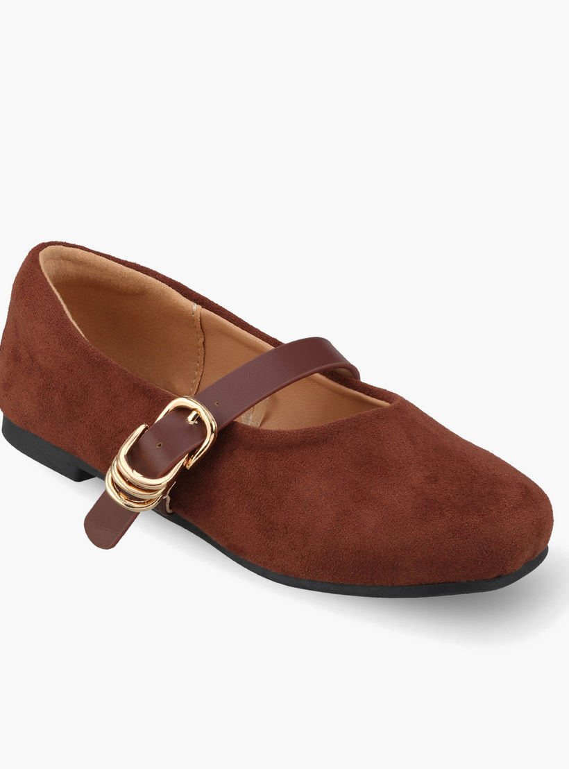 حذاء ماري جين بارز الملمس للفتيات من جونيورز-girls-shoes-ballerinas-image-2