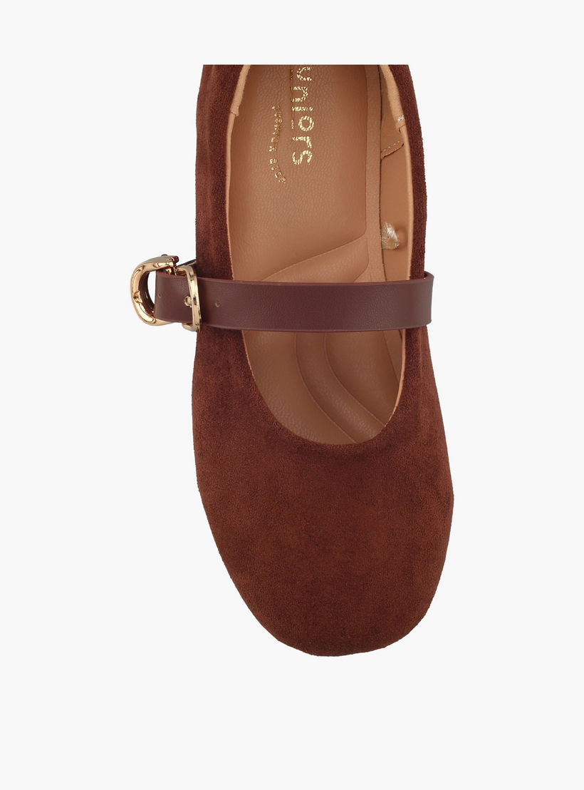 حذاء ماري جين بارز الملمس للفتيات من جونيورز-girls-shoes-ballerinas-image-4