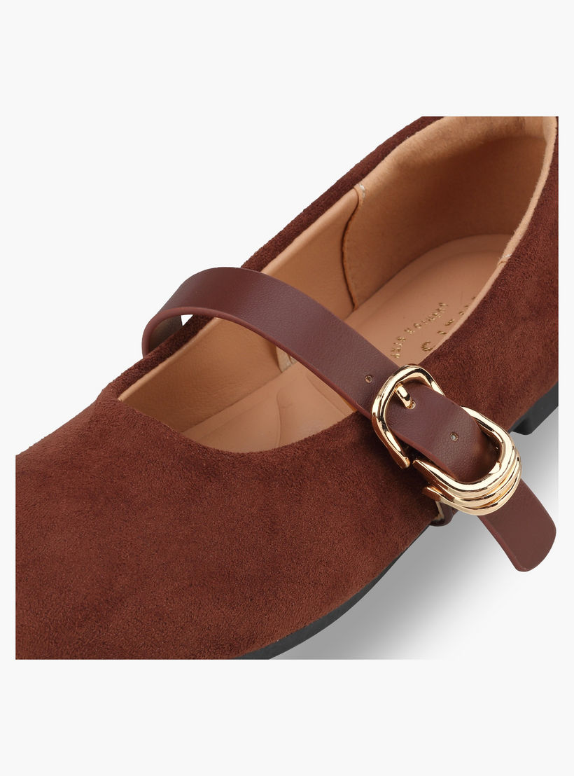 حذاء ماري جين بارز الملمس للفتيات من جونيورز-girls-shoes-ballerinas-image-6