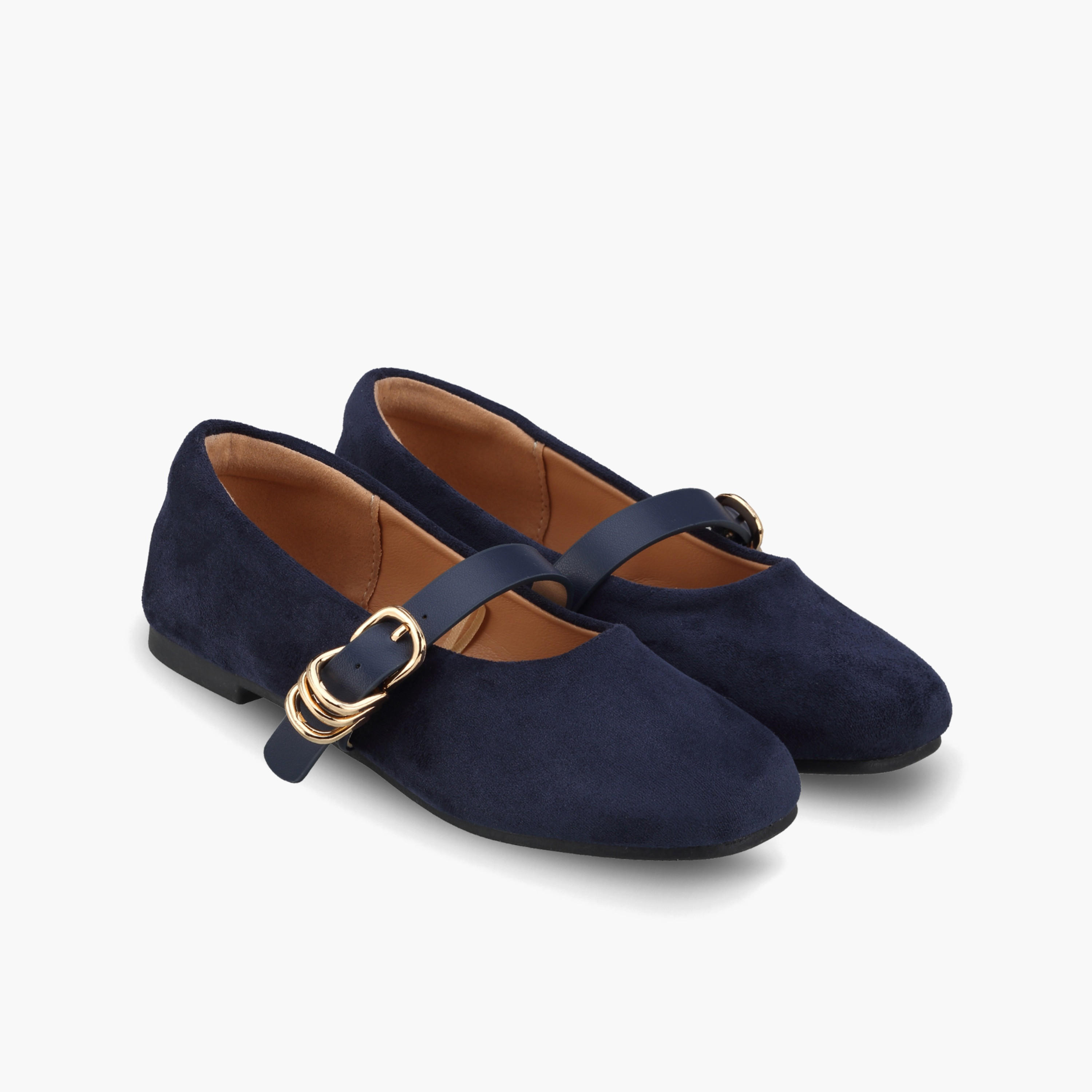 حذاء ماري جين بارز الملمس للفتيات من جونيورز-girls-shoes-ballerinas-image-1