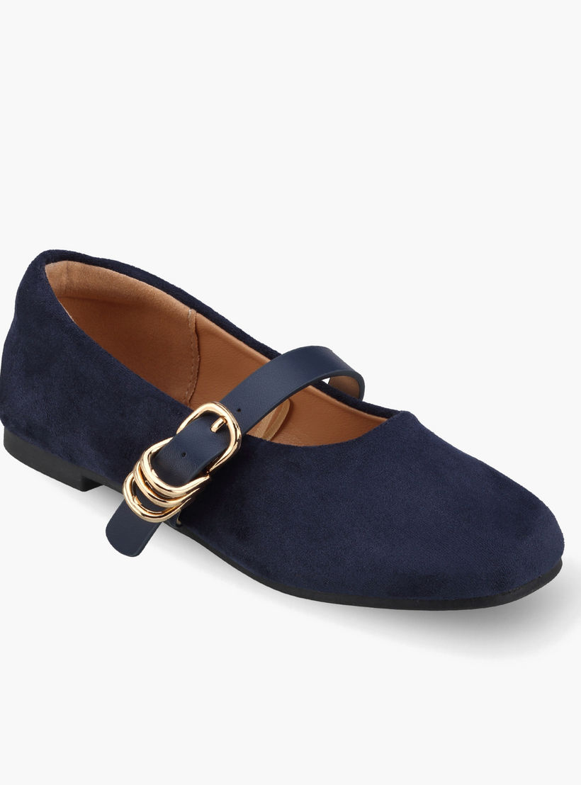حذاء ماري جين بارز الملمس للفتيات من جونيورز-girls-shoes-ballerinas-image-2