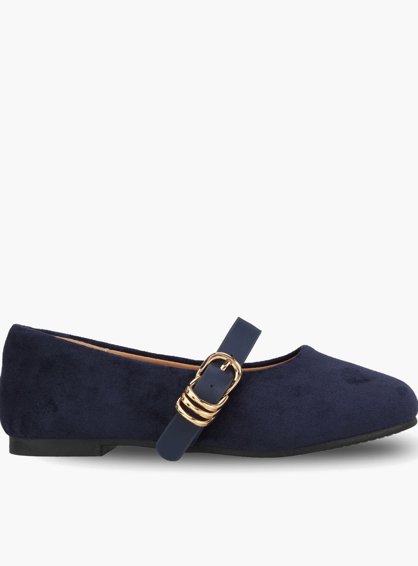 حذاء ماري جين بارز الملمس للفتيات من جونيورز-girls-shoes-ballerinas-image-3