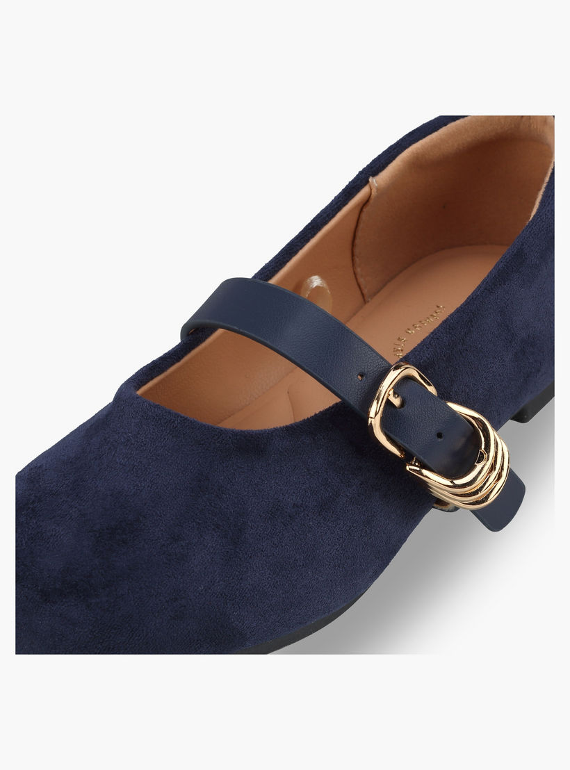 حذاء ماري جين بارز الملمس للفتيات من جونيورز-girls-shoes-ballerinas-image-6
