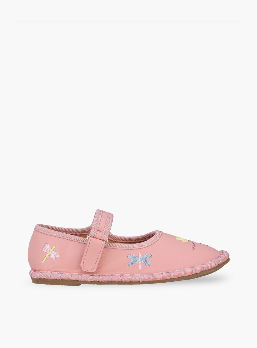 حذاء ماري جين بشريط إغلاق لاصق للبنات من فلورا بيلا-girls-shoes-maryjanes-image-3