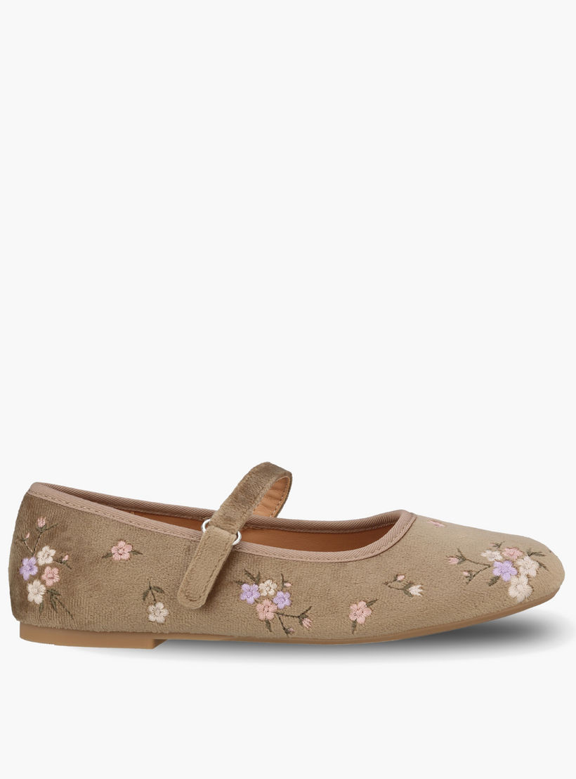 حذاء ماري جين بتطريز للفتيات من ليتل ميسي-girls-shoes-ballerinas-image-3