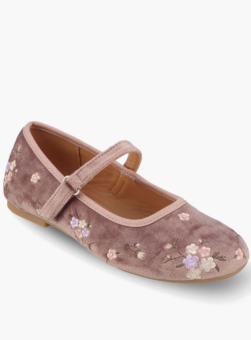 حذاء ماري جين بتطريز للفتيات من ليتل ميسي-girls-shoes-ballerinas-image-2